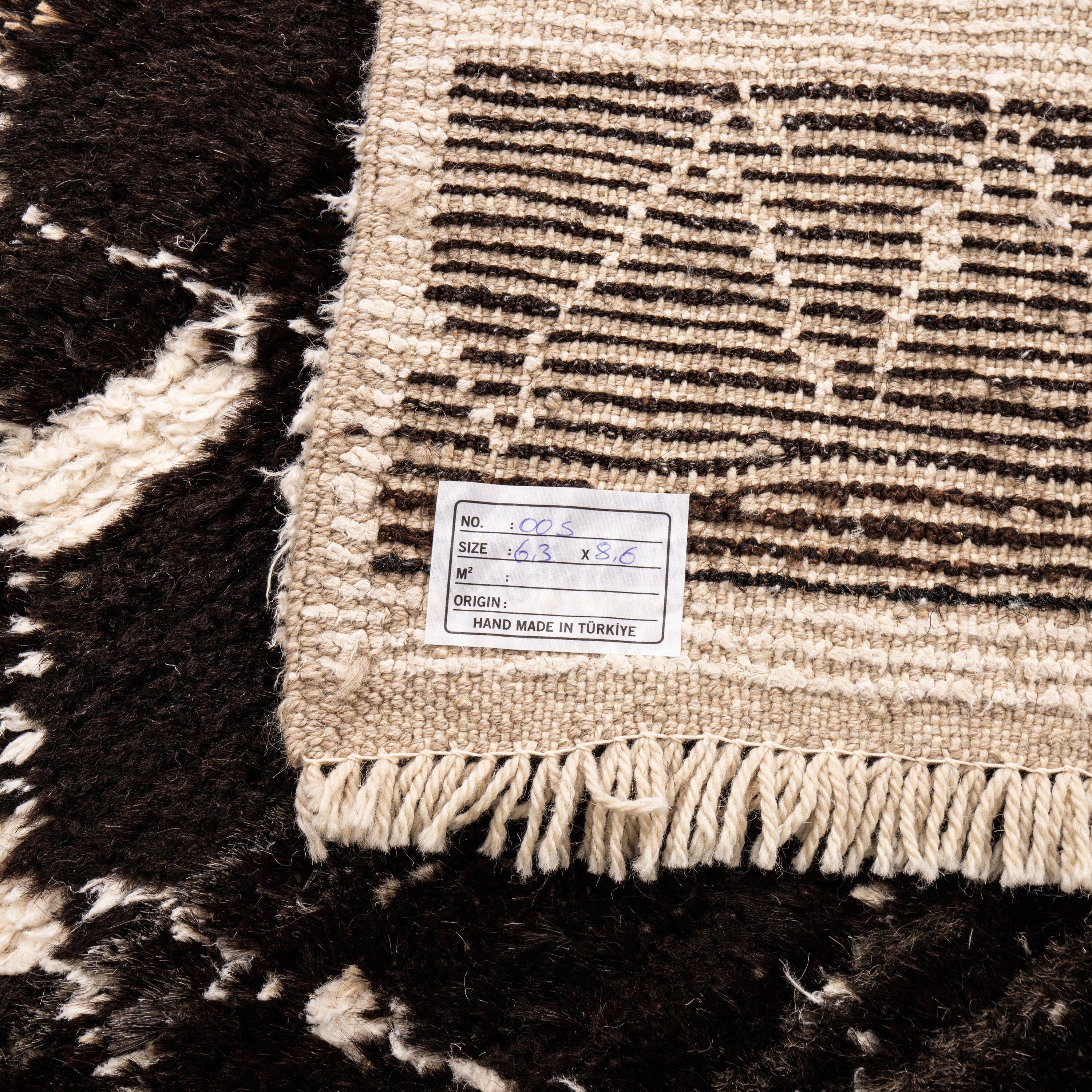 Contemporary TURKISH RUG up cycled from vintage HEMP and goat hair flat weaves.