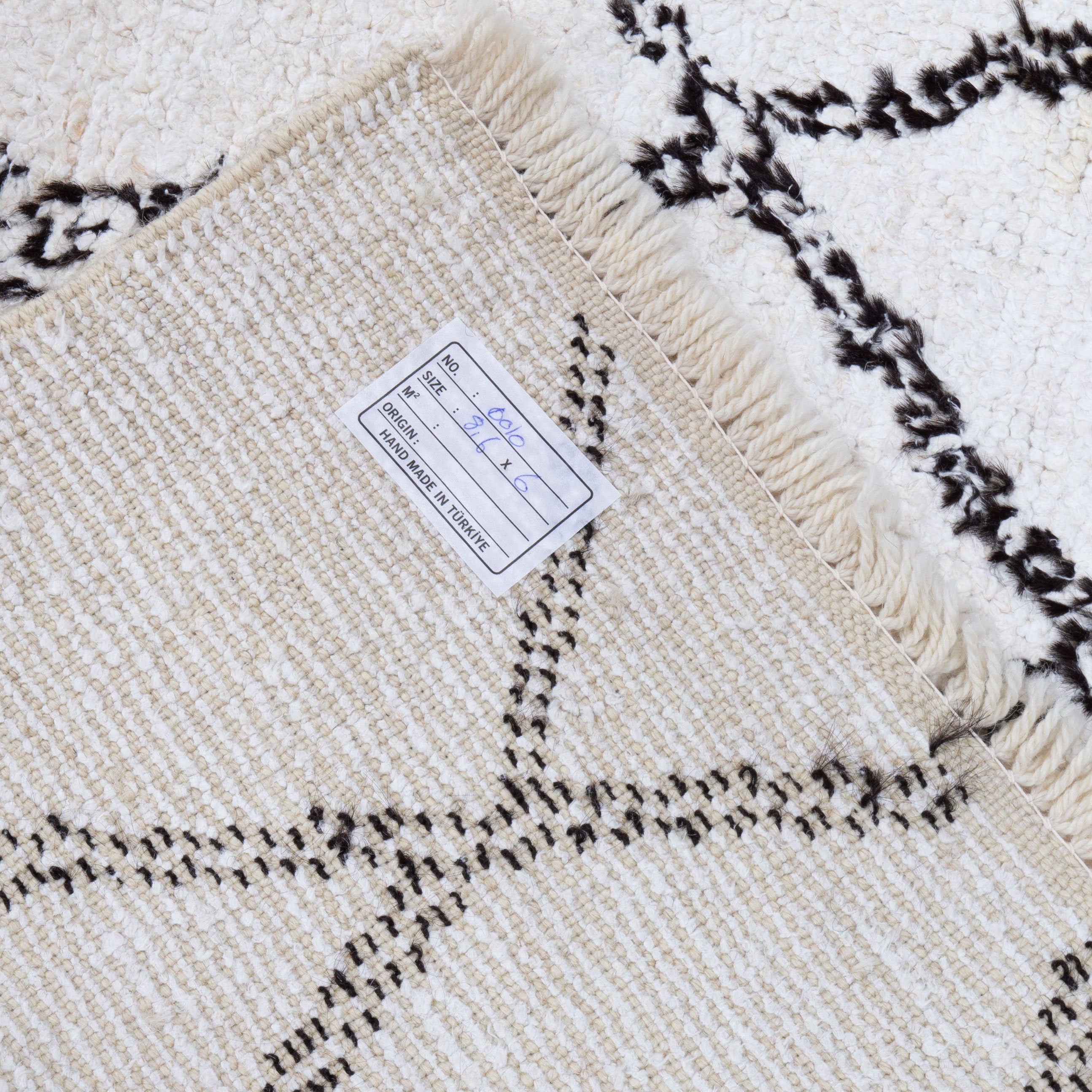 Contemporary TURKISH RUG up cycled from vintage HEMP and goat hair flat weaves.