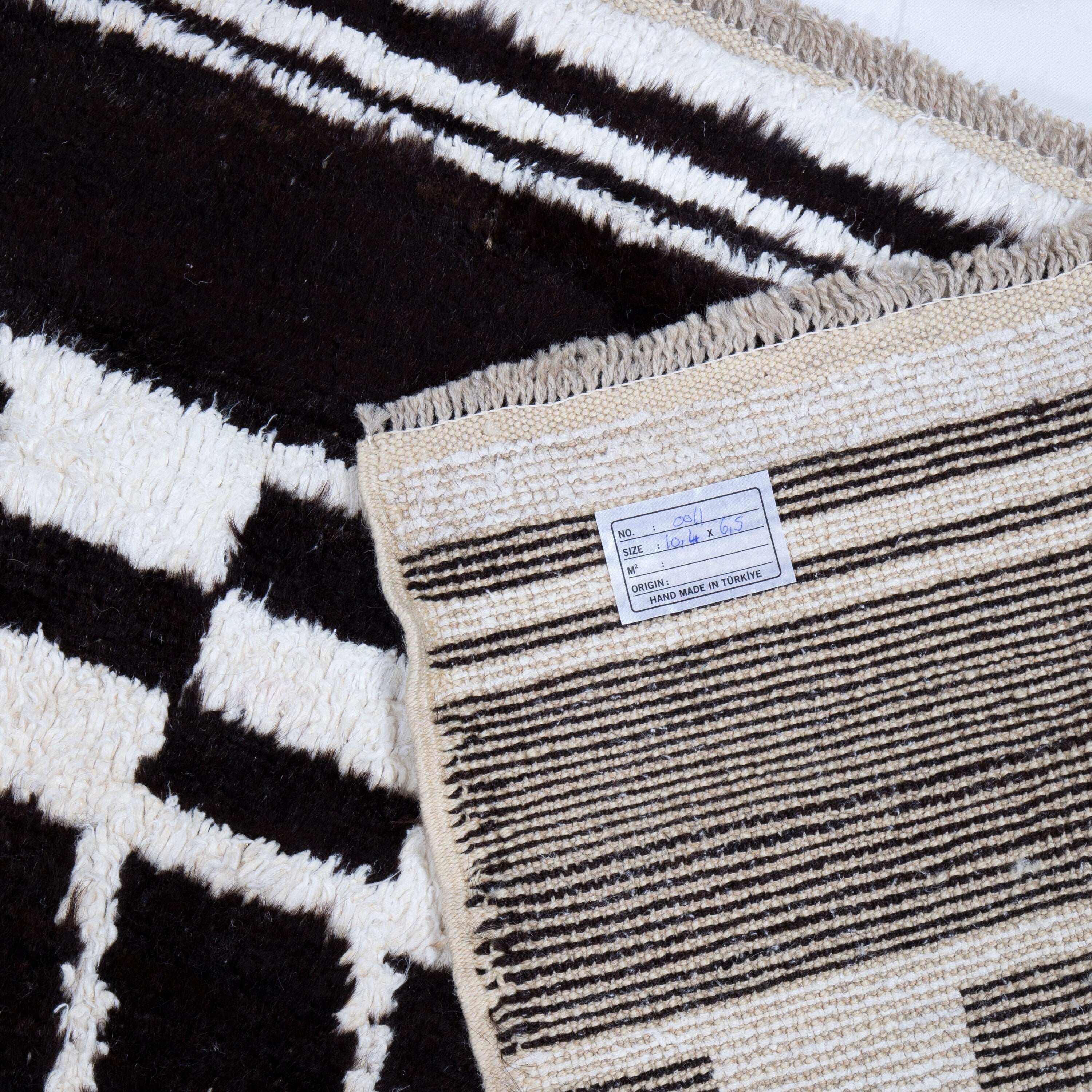 Contemporary TURKISH RUG up cycled from vintage HEMP and goat hair flat weaves.