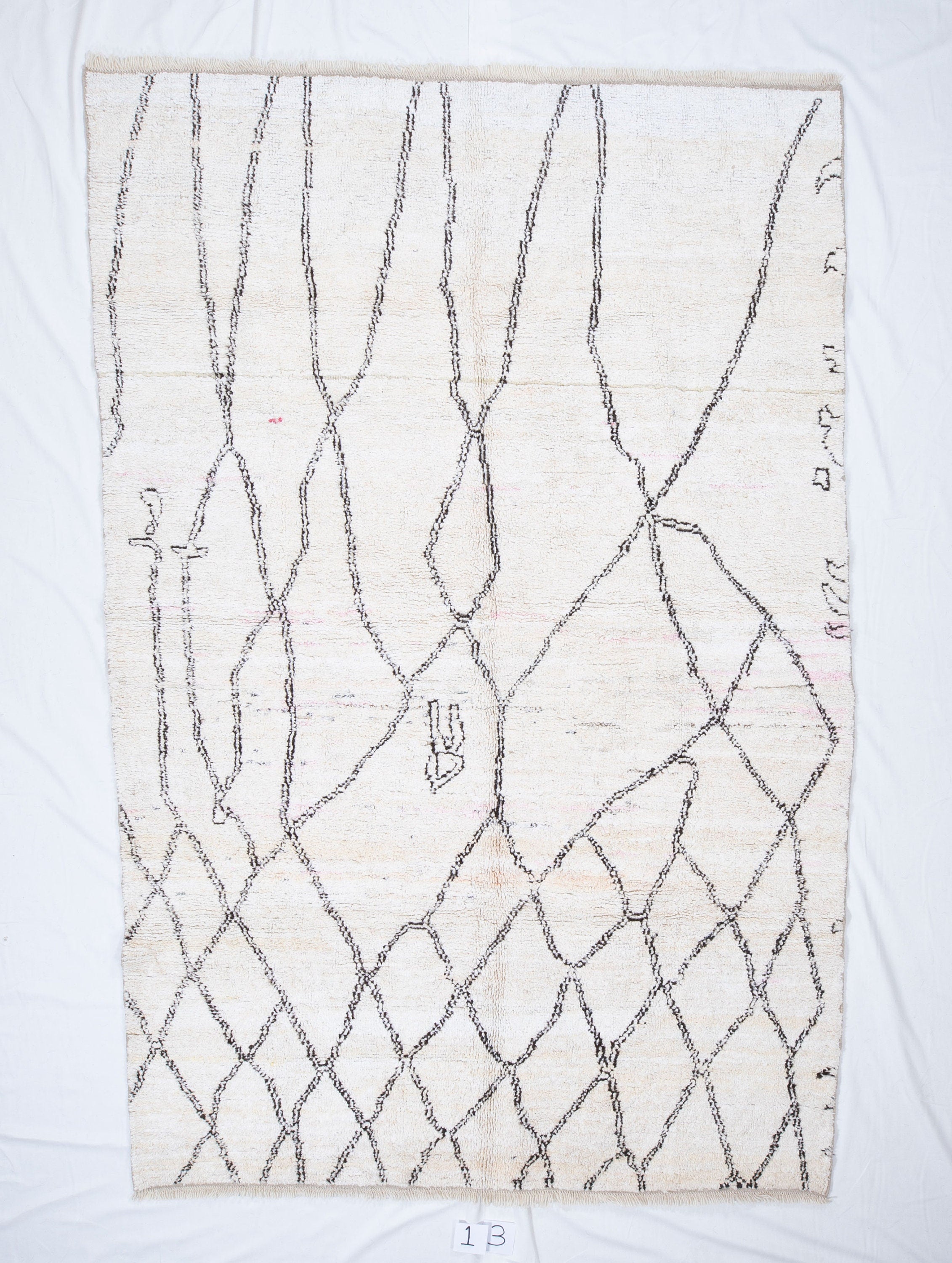 Contemporary TURKISH RUG up cycled from vintage HEMP and goat hair flat weaves