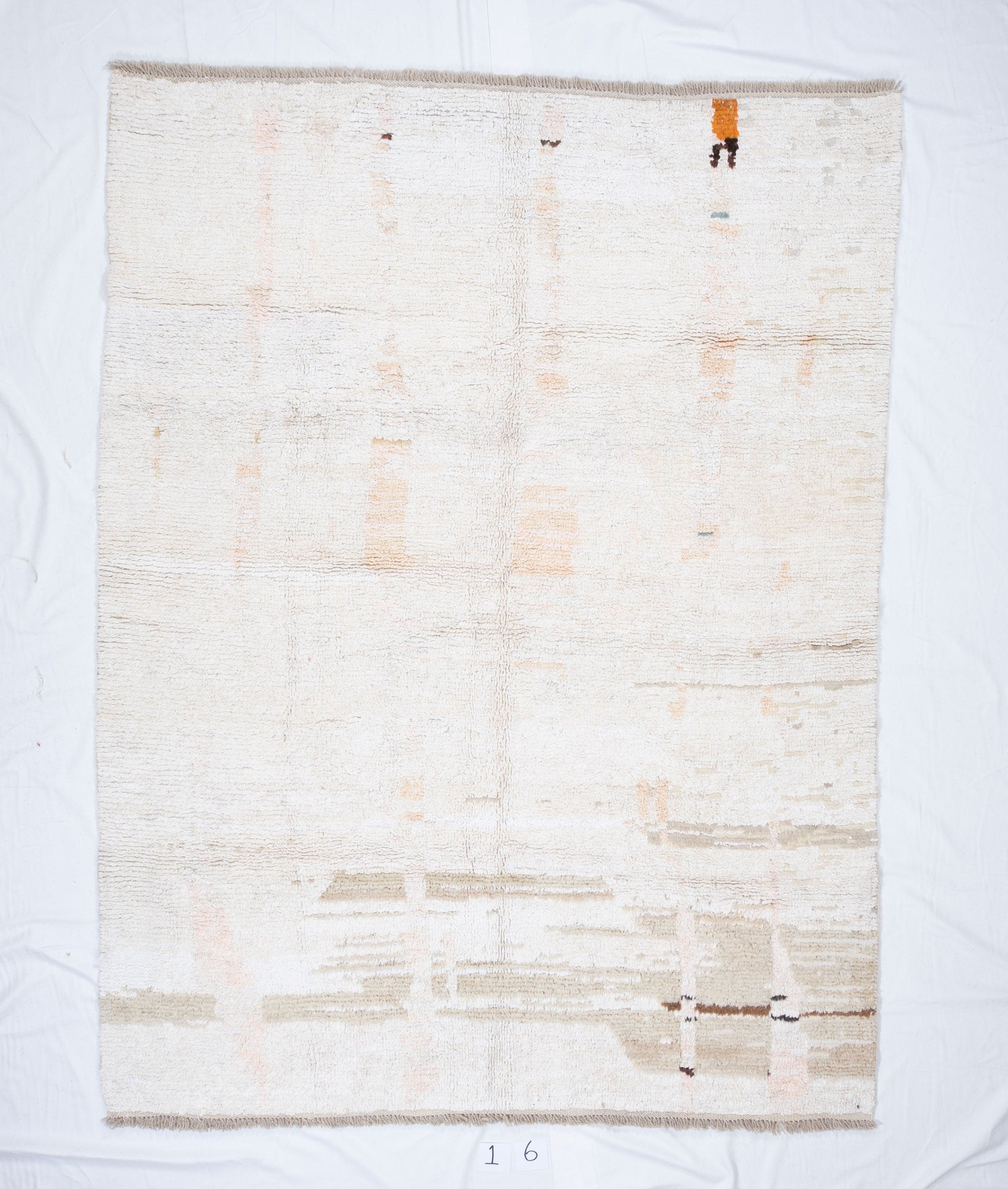 Contemporary TURKISH RUG up cycled from vintage HEMP and goat hair flat weaves