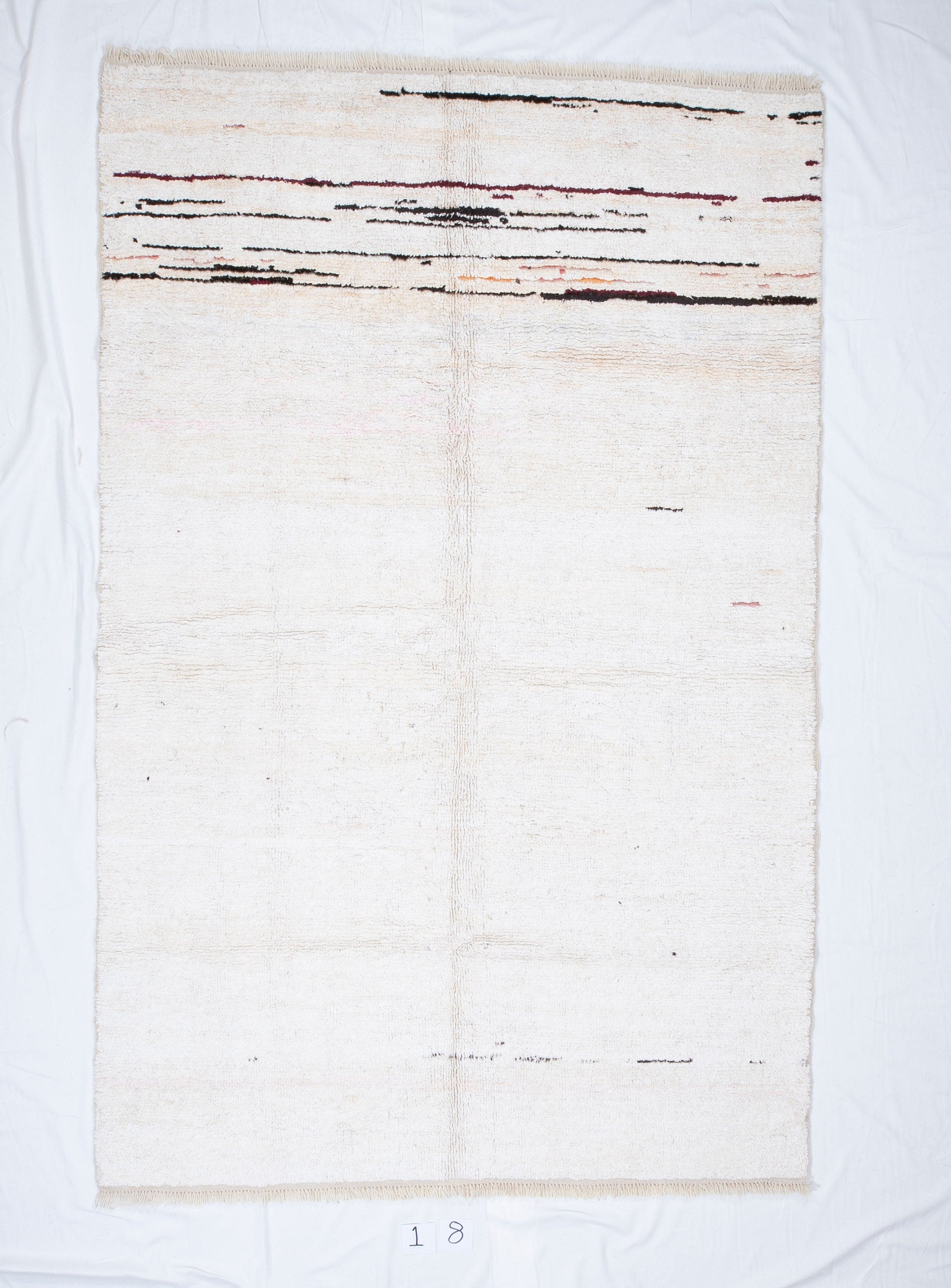 Contemporary TURKISH RUG up cycled from vintage HEMP and goat hair flat weaves