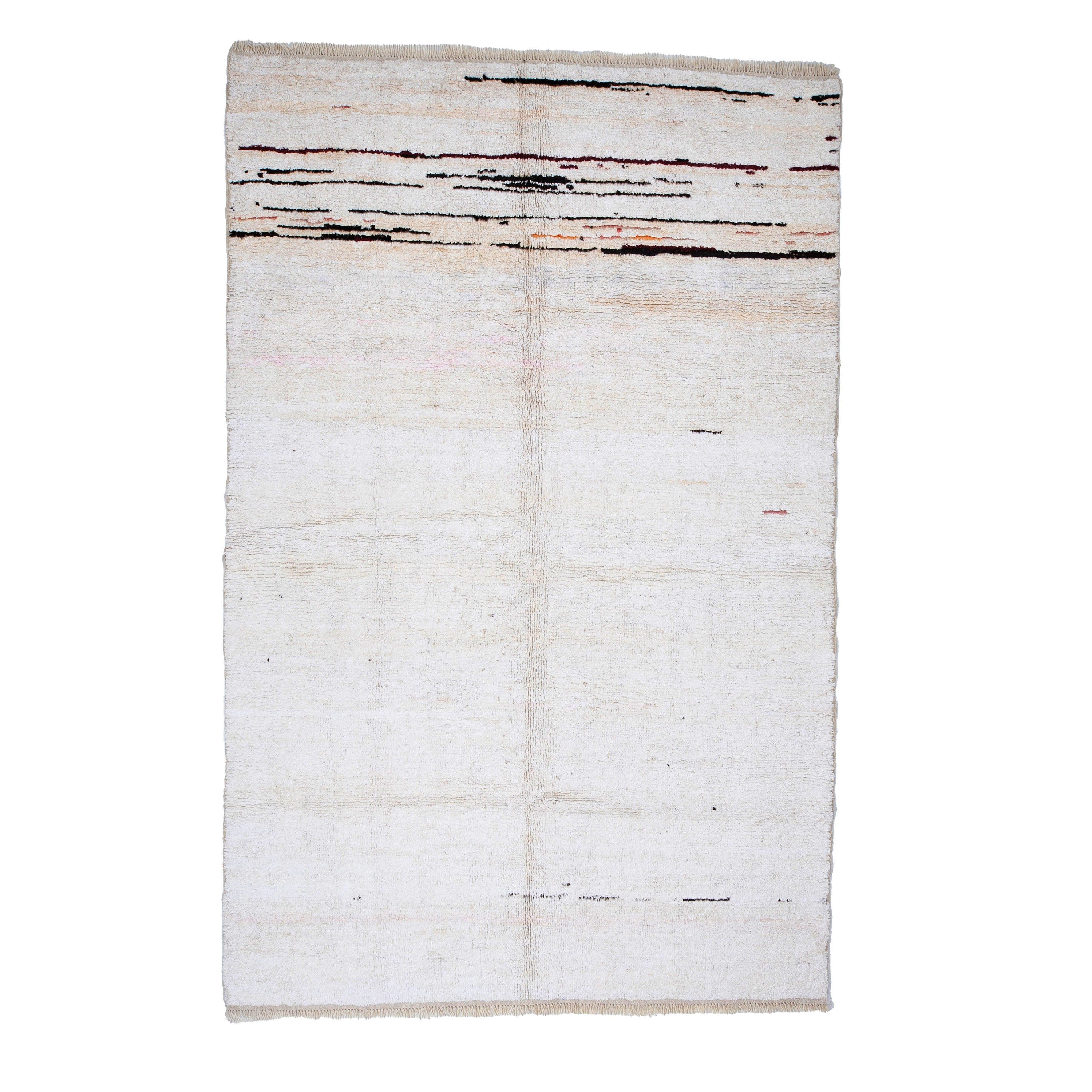 Contemporary TURKISH RUG up cycled from vintage HEMP and goat hair flat weaves