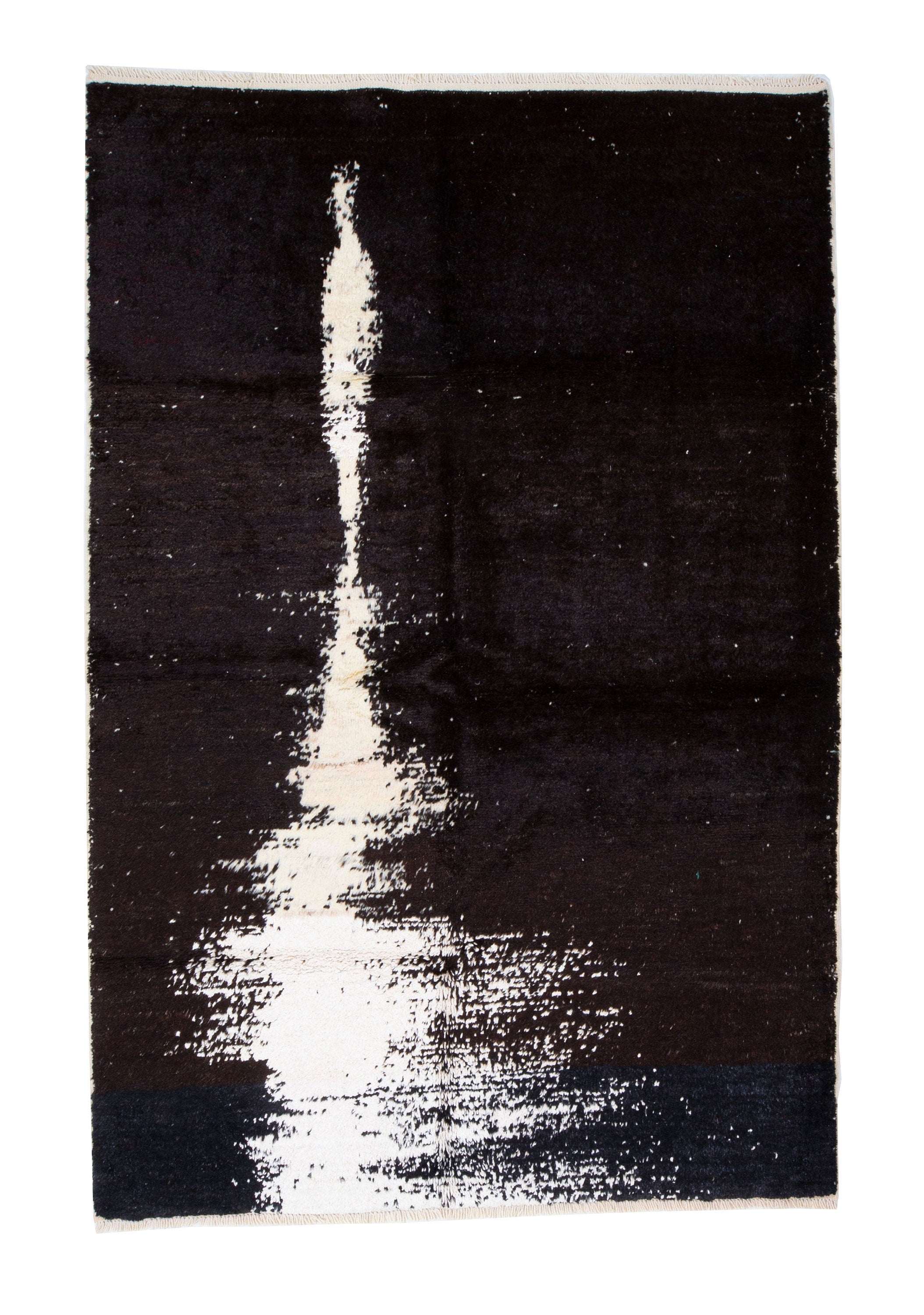 Contemporary TURKISH RUG up cycled from vintage HEMP and goat hair flat weaves.