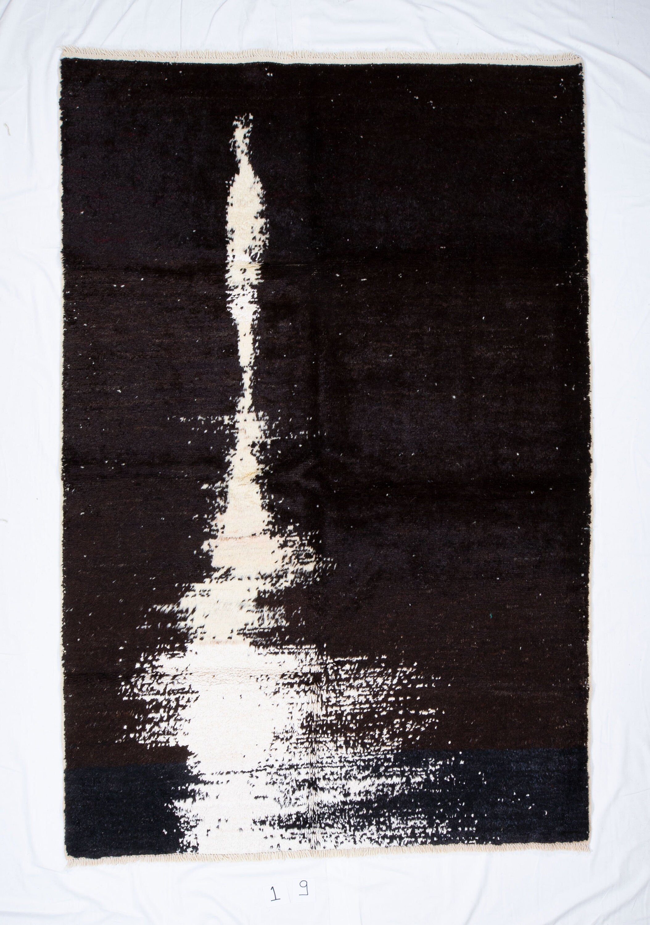 Contemporary TURKISH RUG up cycled from vintage HEMP and goat hair flat weaves.