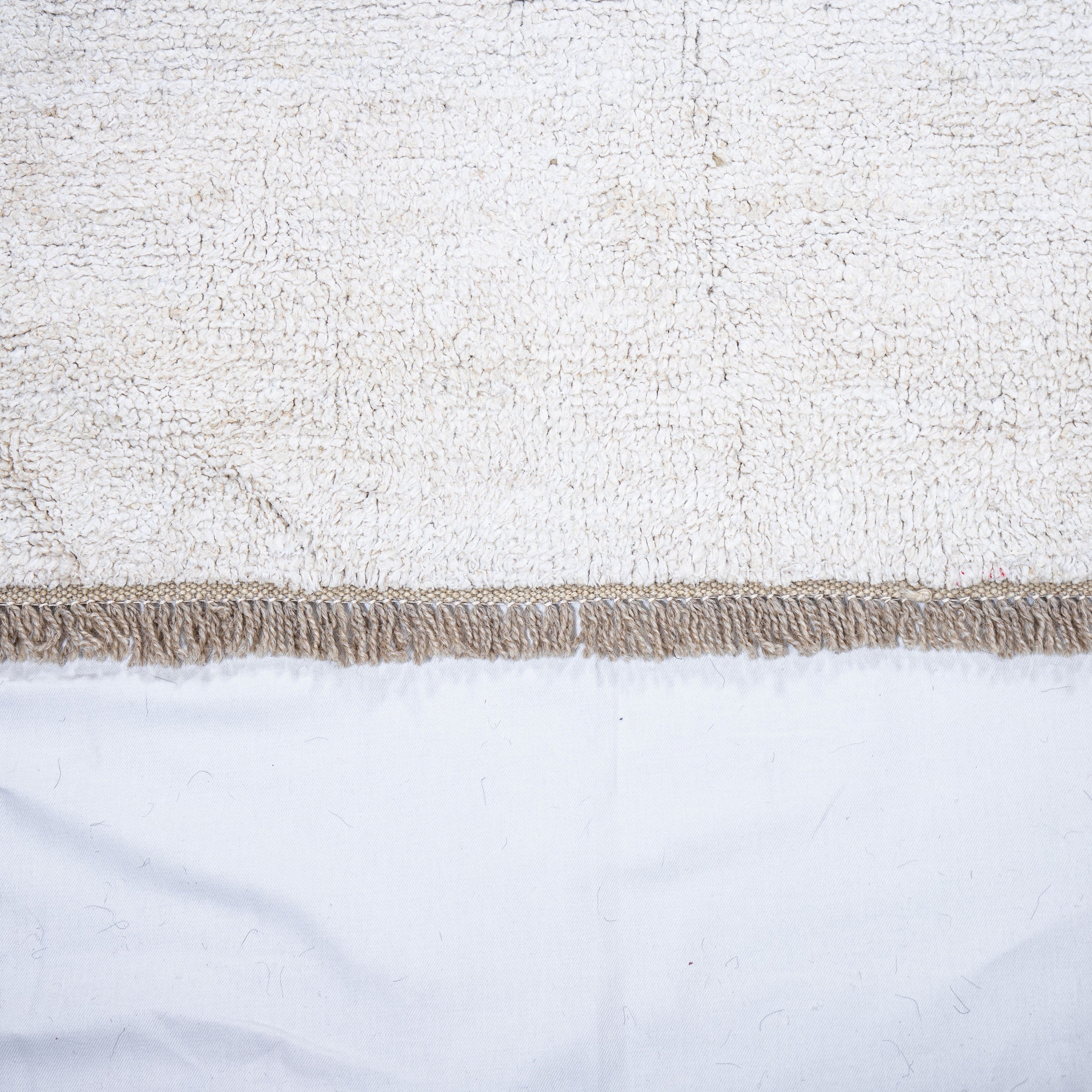 Contemporary TURKISH RUG up cycled from vintage HEMP and goat hair flat weaves.