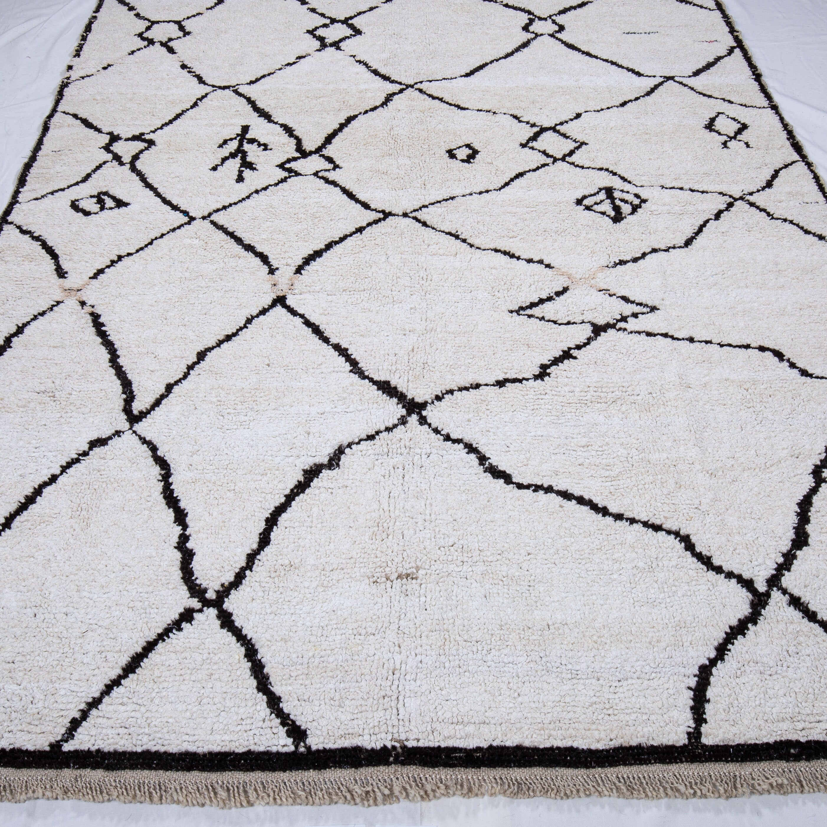 Contemporary TURKISH RUG up cycled from vintage HEMP and goat hair flat weaves