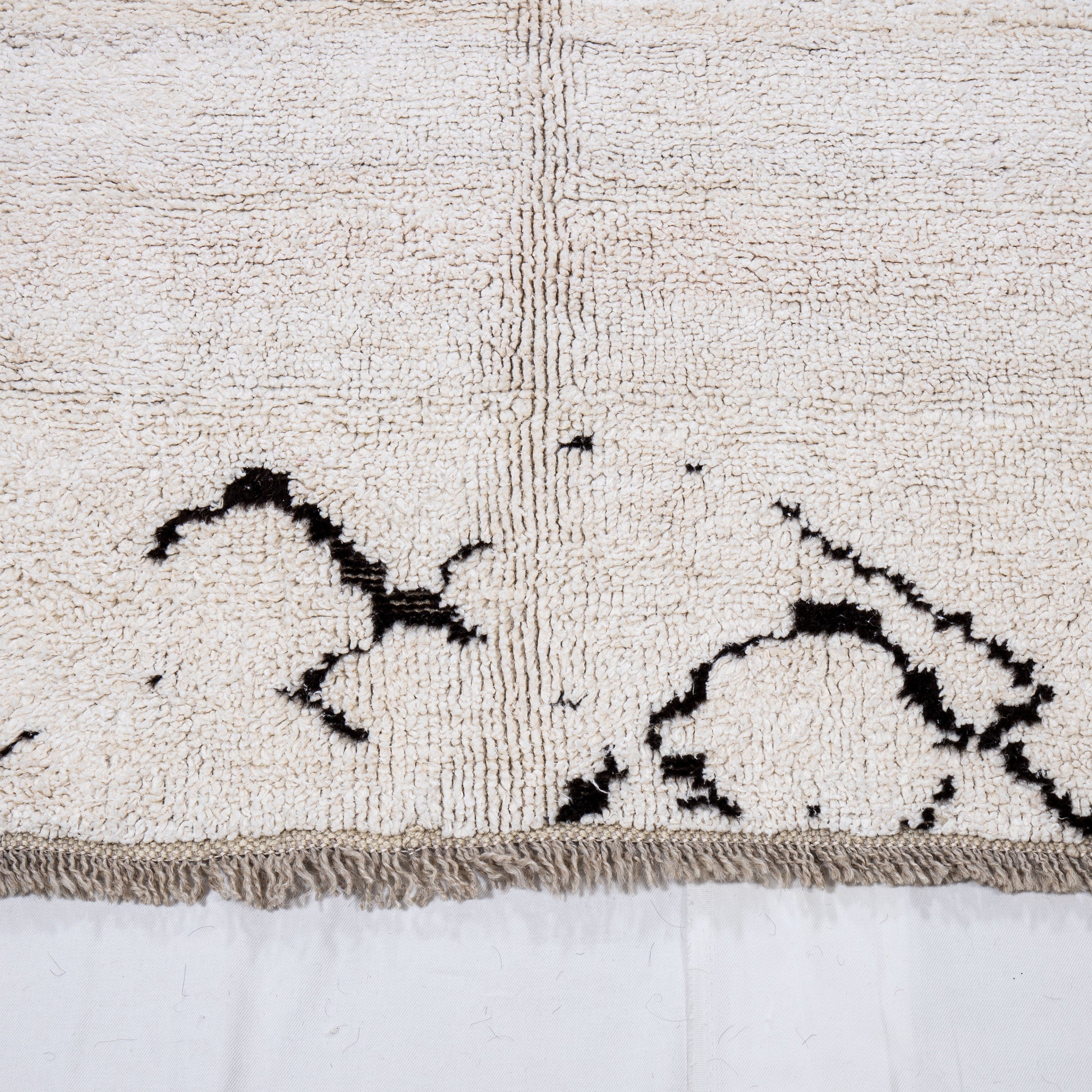 Contemporary TURKISH RUG up cycled from vintage HEMP and goat hair flat weaves