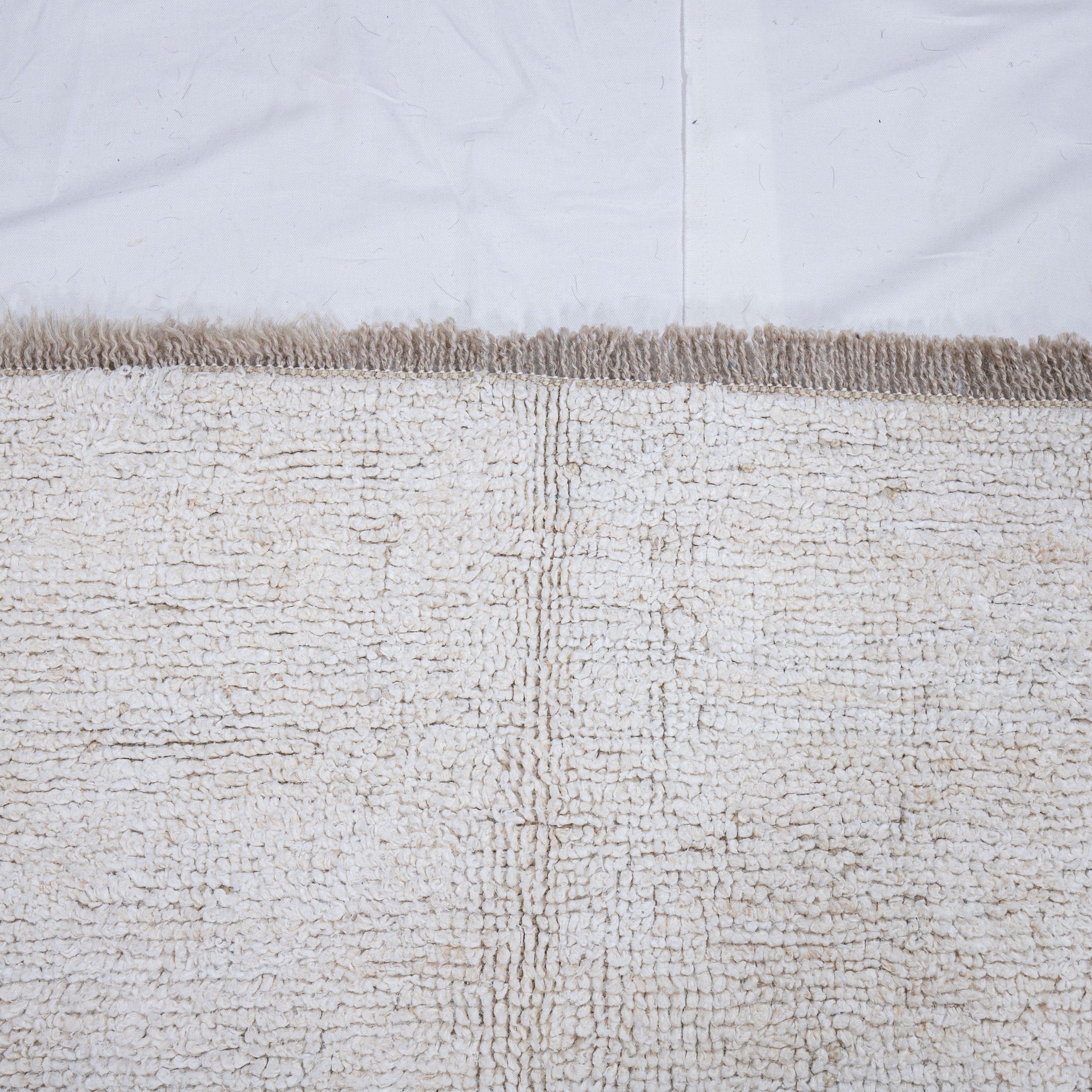 Contemporary TURKISH RUG up cycled from vintage HEMP and goat hair flat weaves