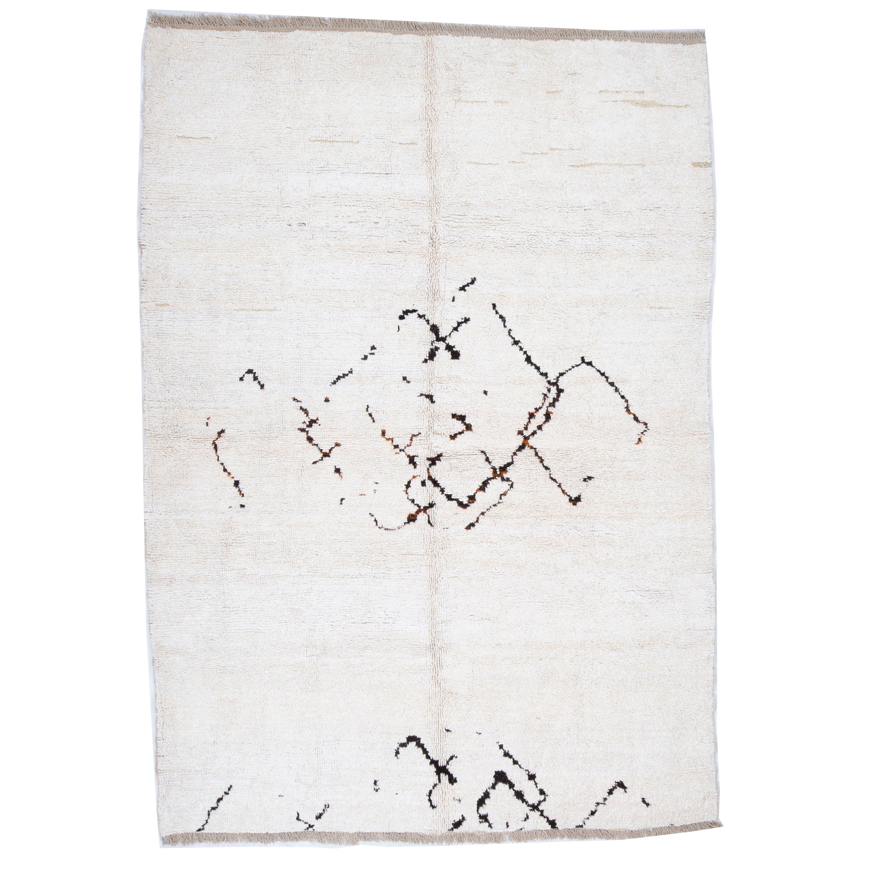 Contemporary TURKISH RUG up cycled from vintage HEMP and goat hair flat weaves.