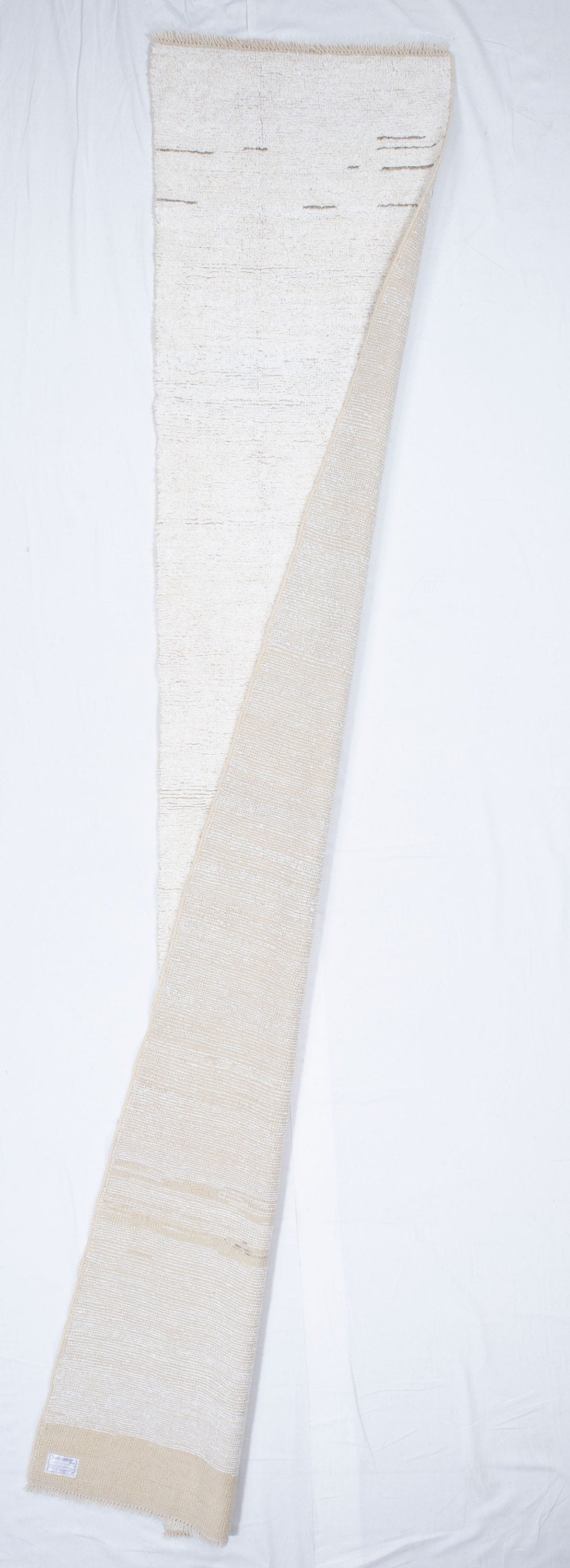 Contemporary TURKISH RUG up cycled from vintage HEMP and goat hair flat weaves.