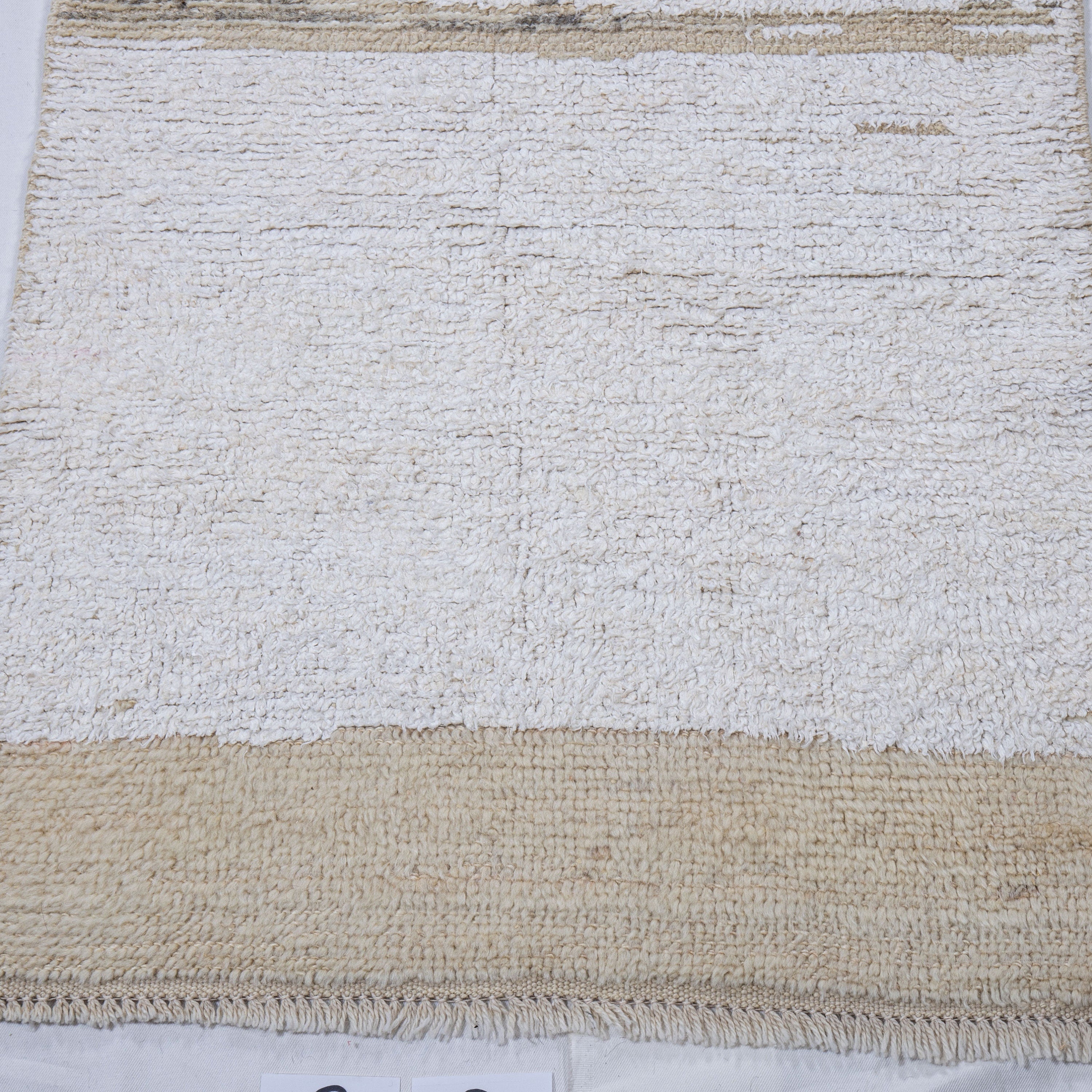 Contemporary TURKISH RUG up cycled from vintage HEMP and goat hair flat weaves.