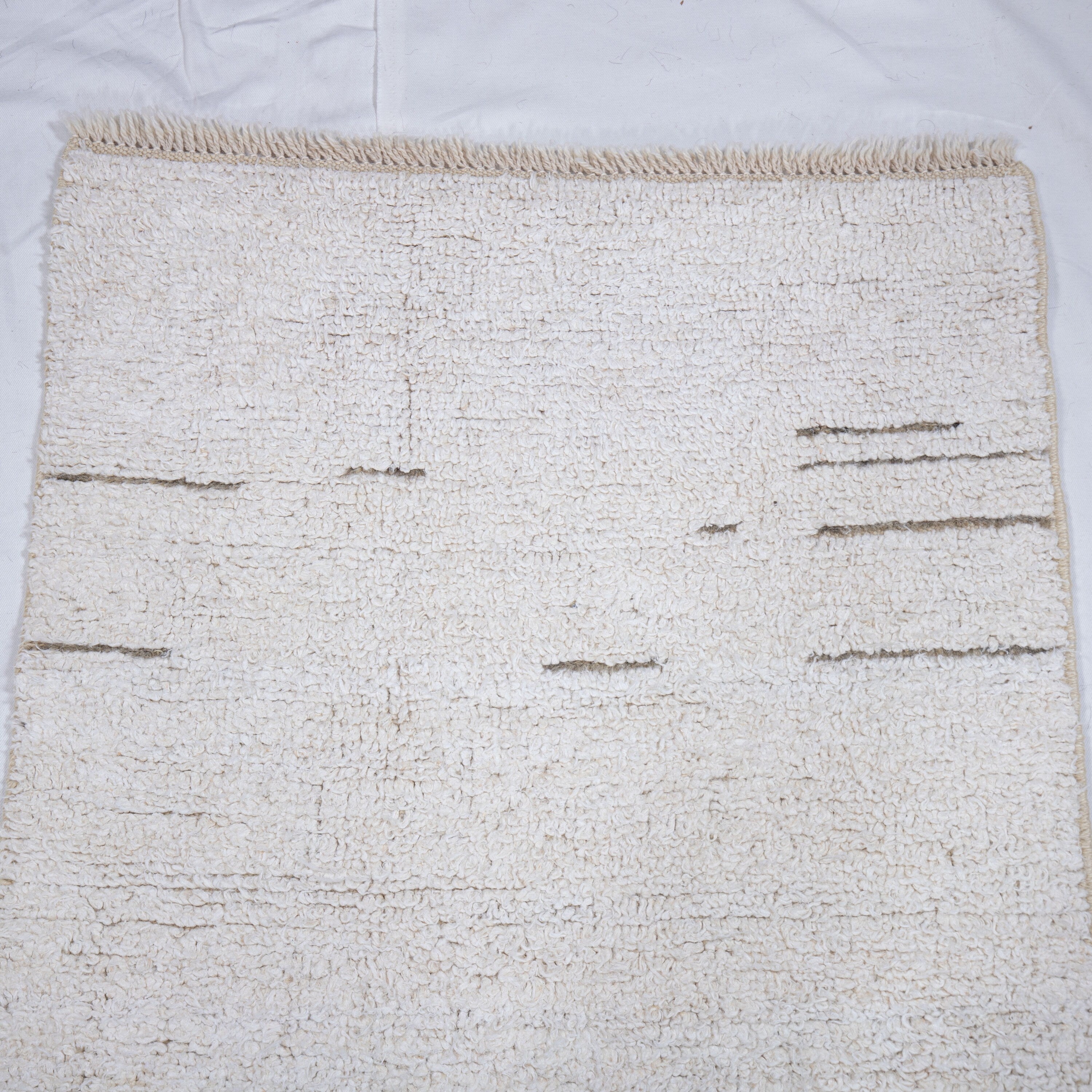 Contemporary TURKISH RUG up cycled from vintage HEMP and goat hair flat weaves.