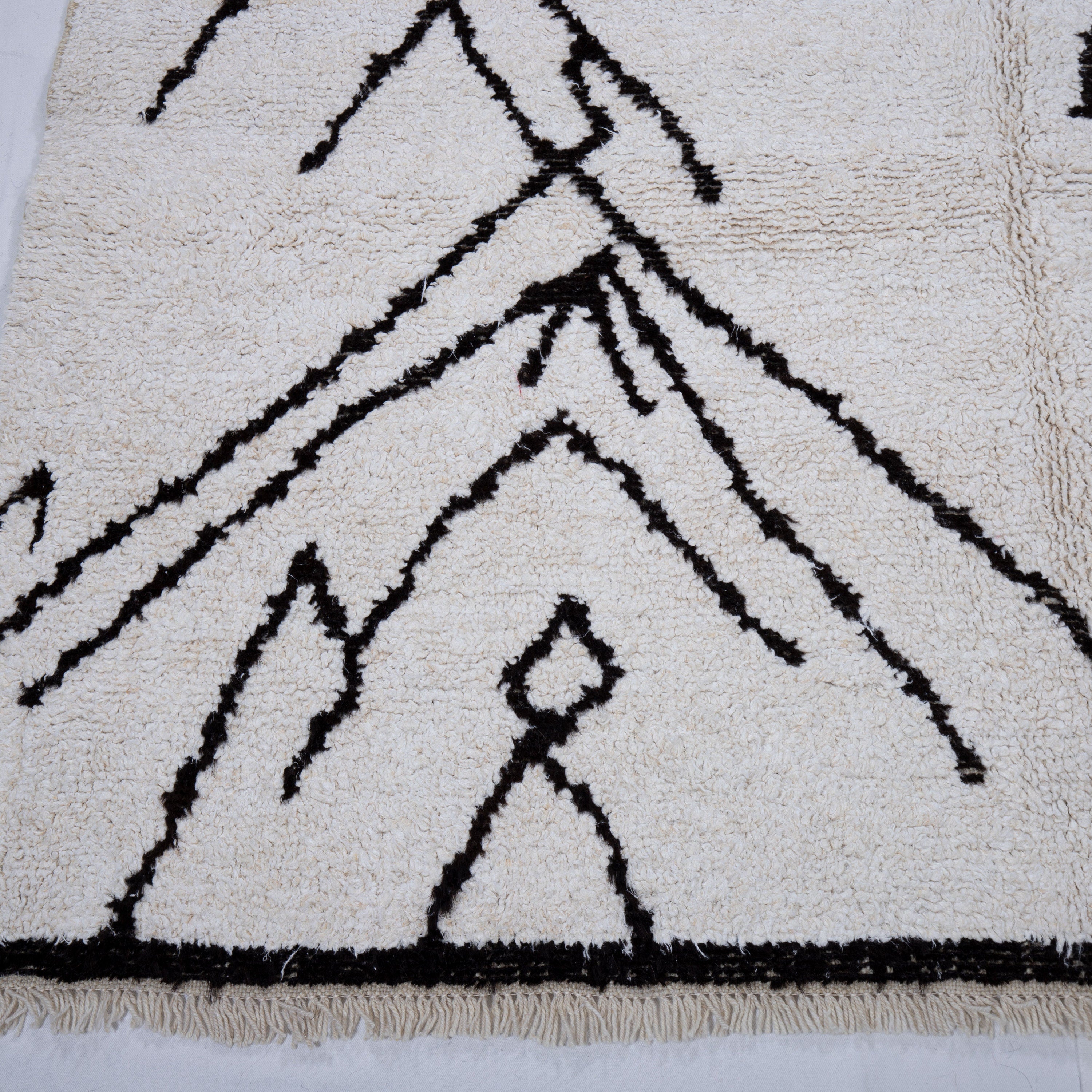 Contemporary TURKISH RUG up cycled from vintage HEMP and goat hair flat weaves