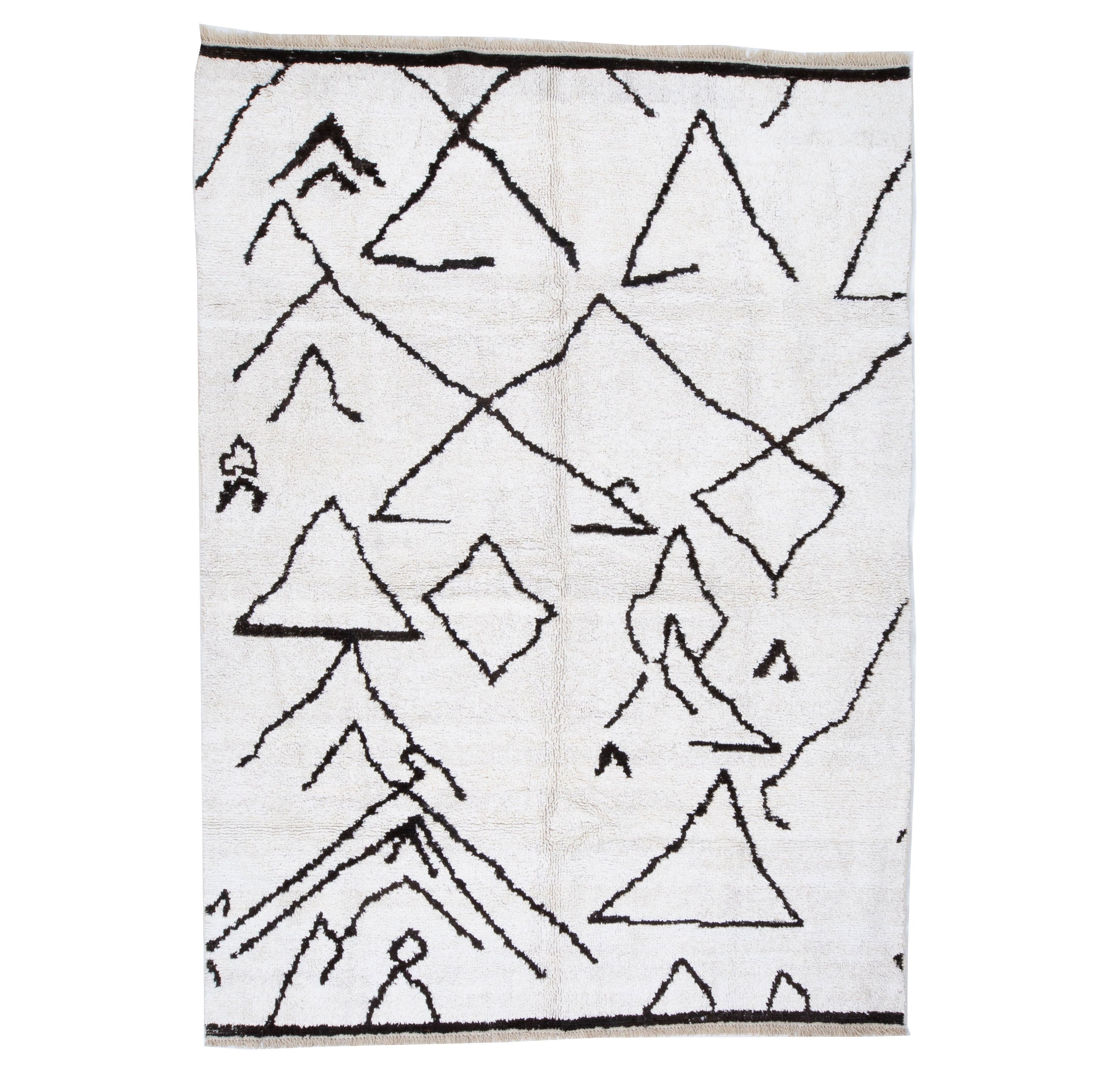 Contemporary TURKISH RUG up cycled from vintage HEMP and goat hair flat weaves