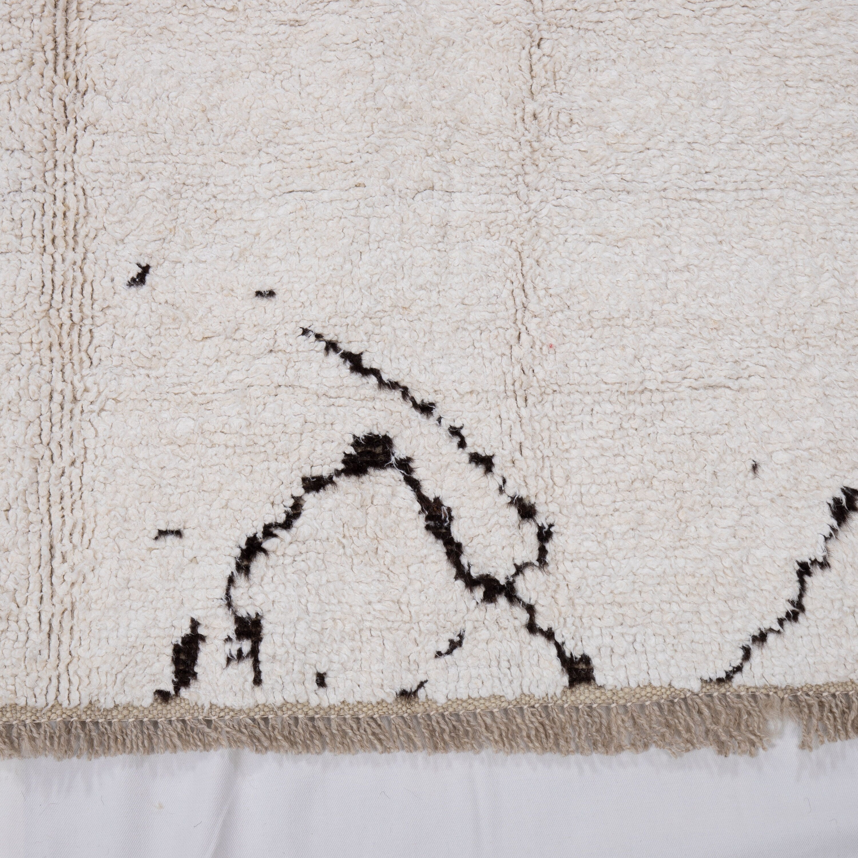 Contemporary TURKISH RUG up cycled from vintage HEMP and goat hair flat weaves