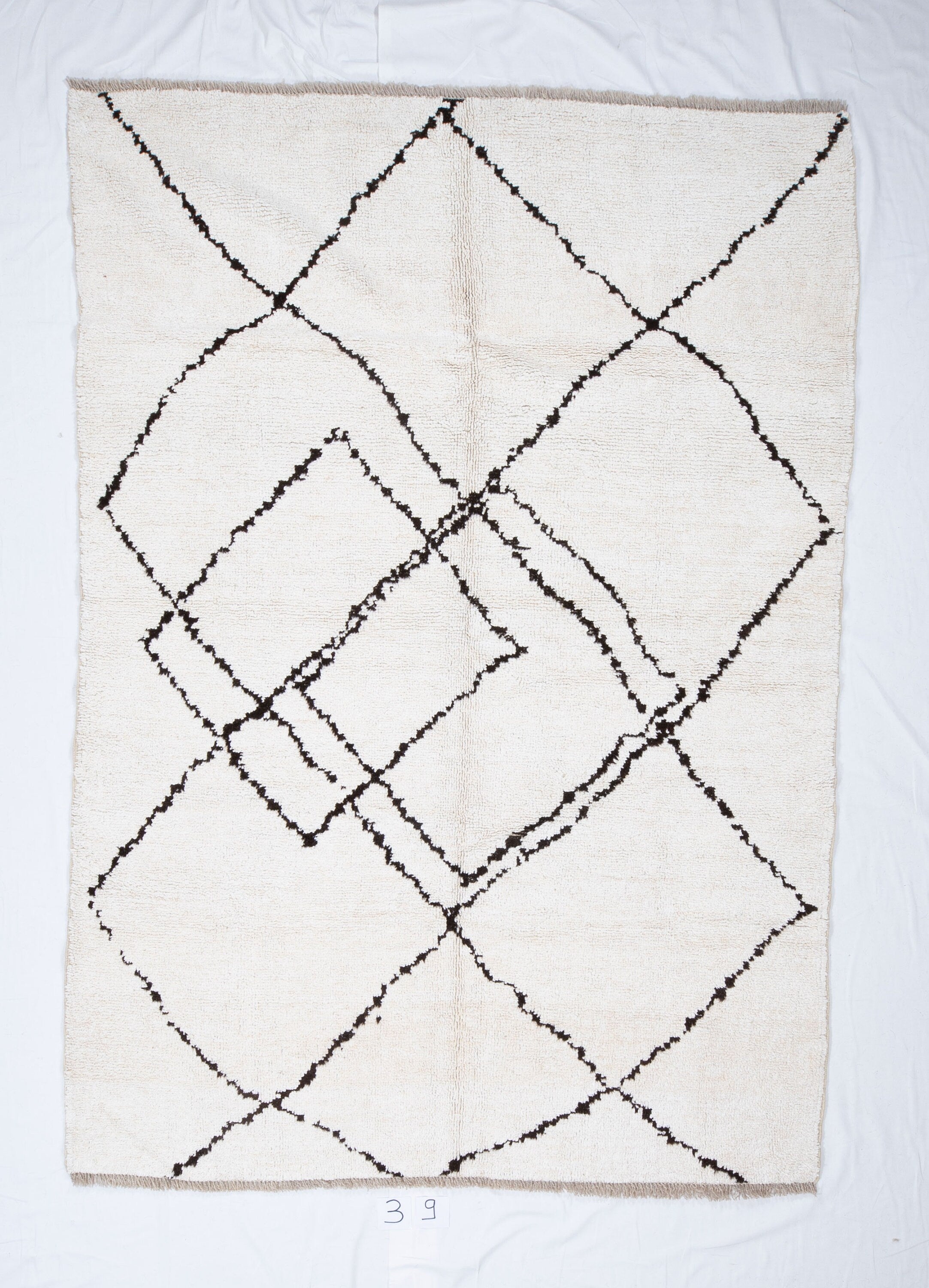 Contemporary TURKISH RUG up cycled from vintage HEMP and goat hair flat weaves