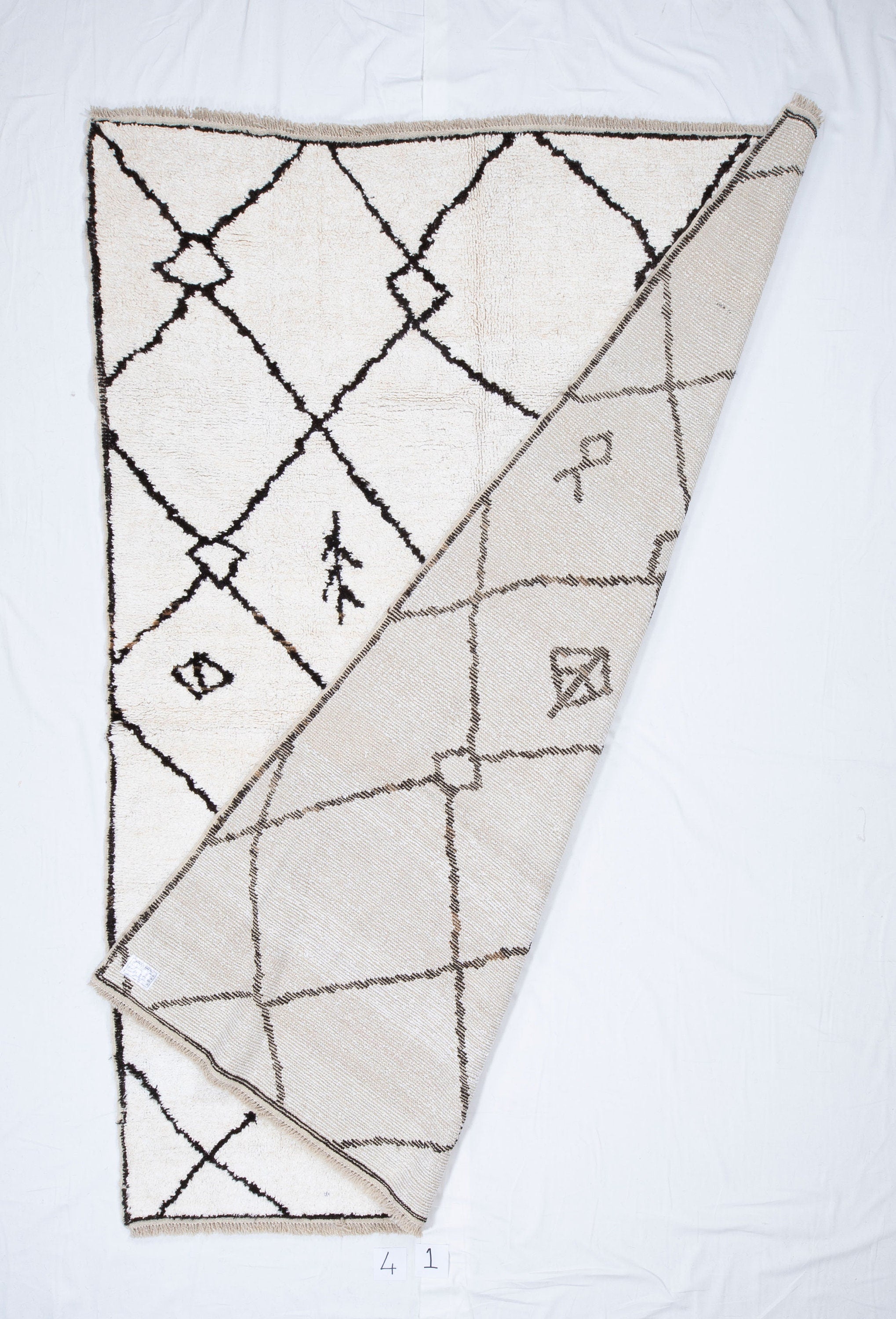 Contemporary TURKISH RUG up cycled from vintage HEMP and goat hair flat weaves