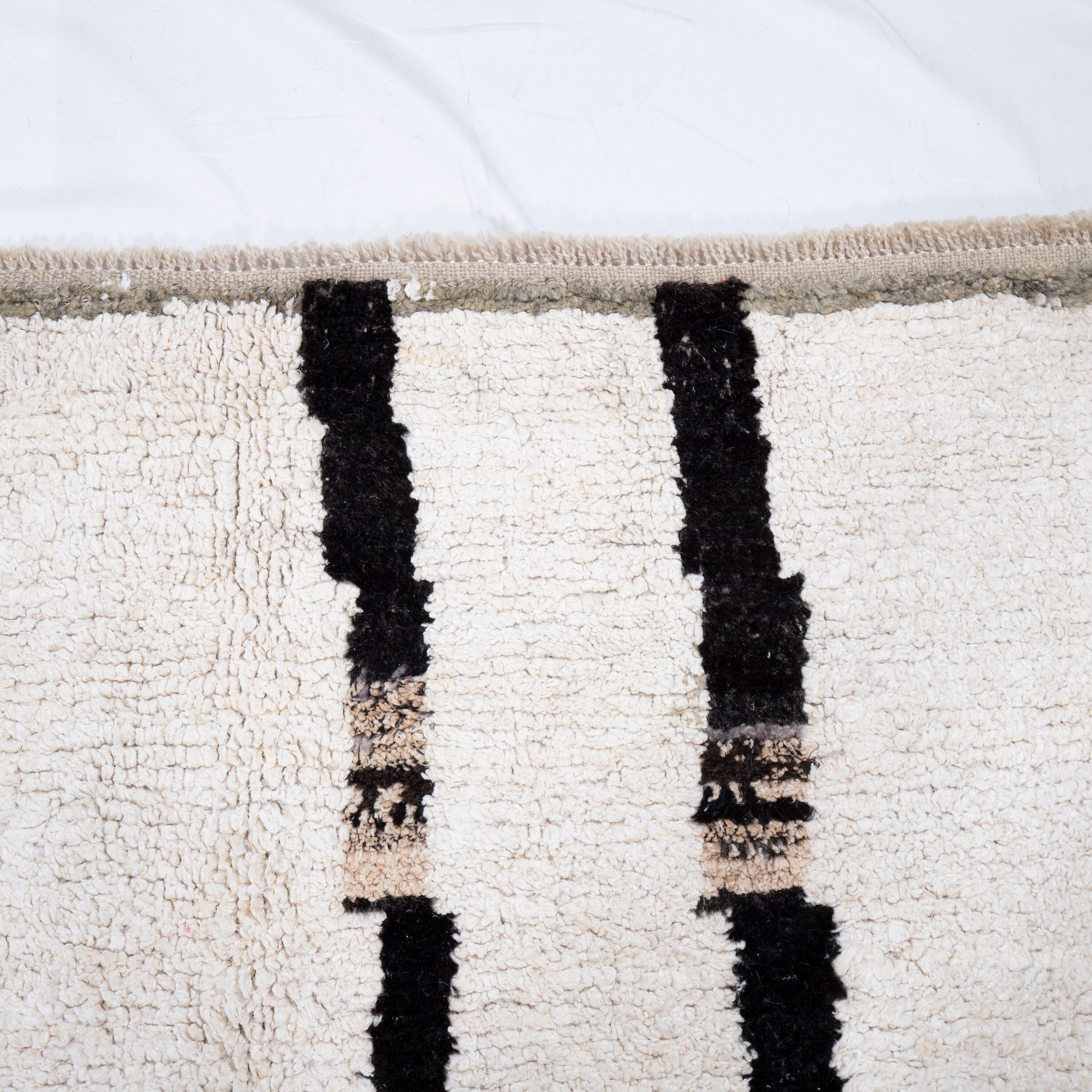 Contemporary TURKISH RUG up cycled from vintage HEMP and goat hair flat weaves