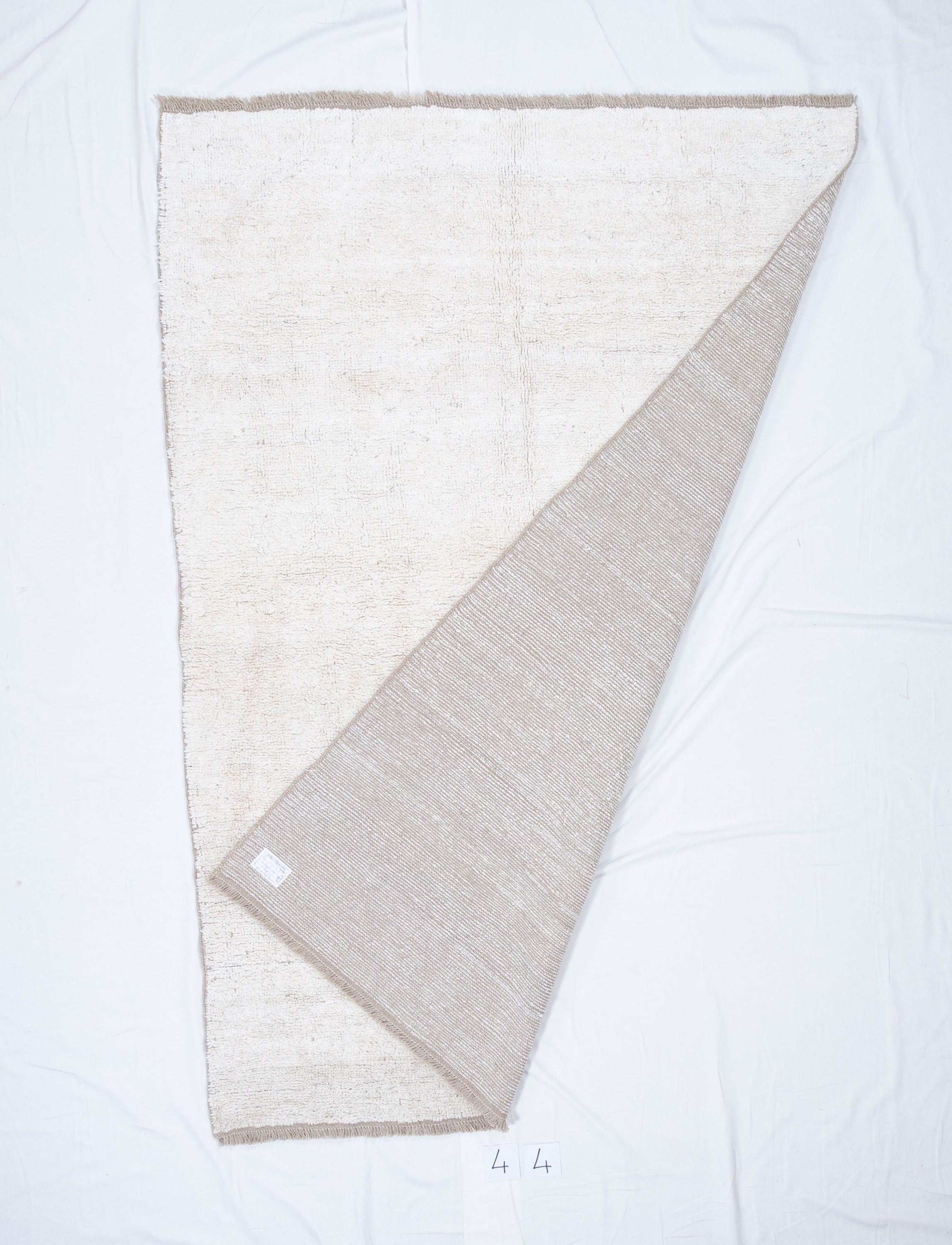 Contemporary TURKISH RUG up cycled from vintage HEMP and goat hair flat weaves