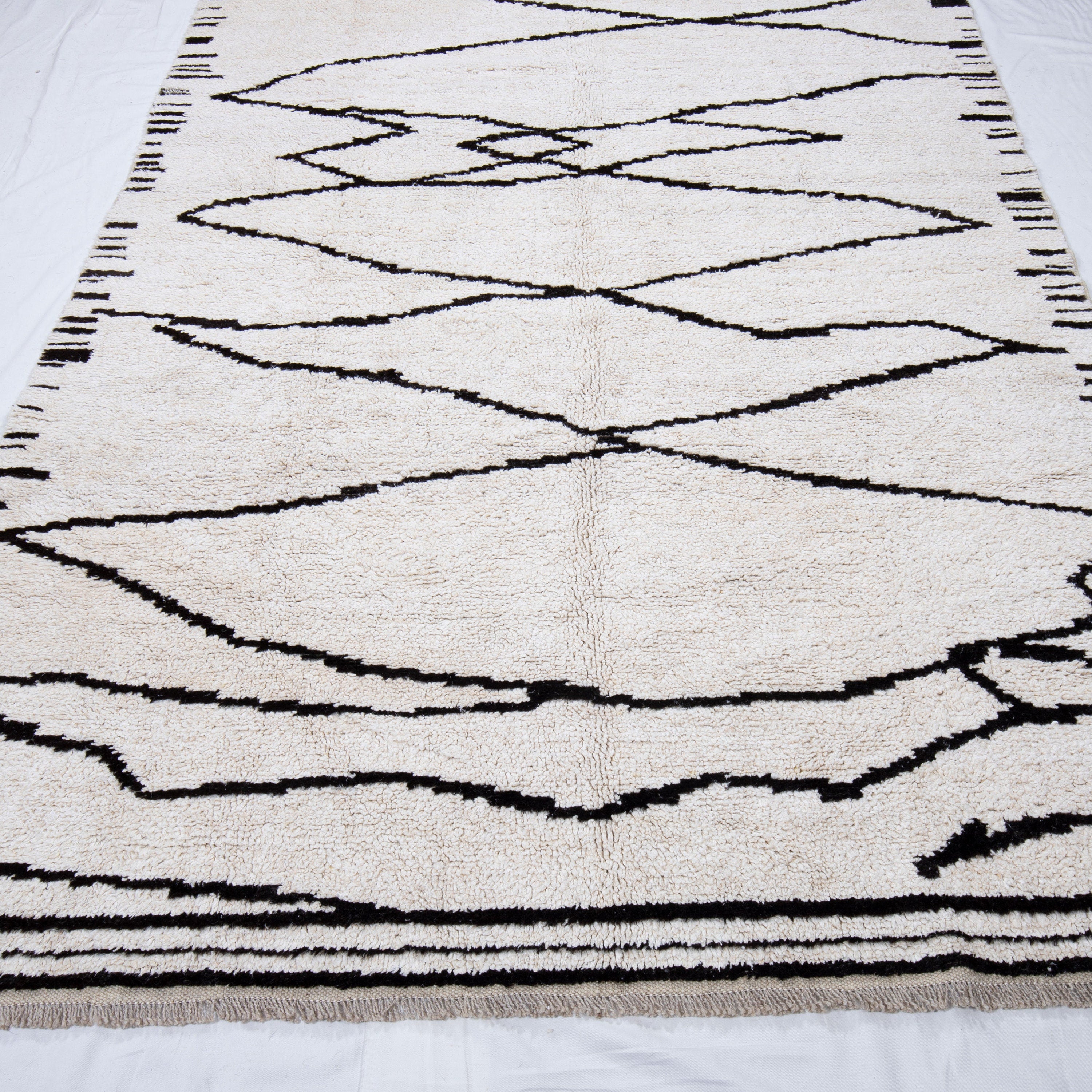 Contemporary TURKISH RUG up cycled from vintage HEMP and goat hair flat weaves