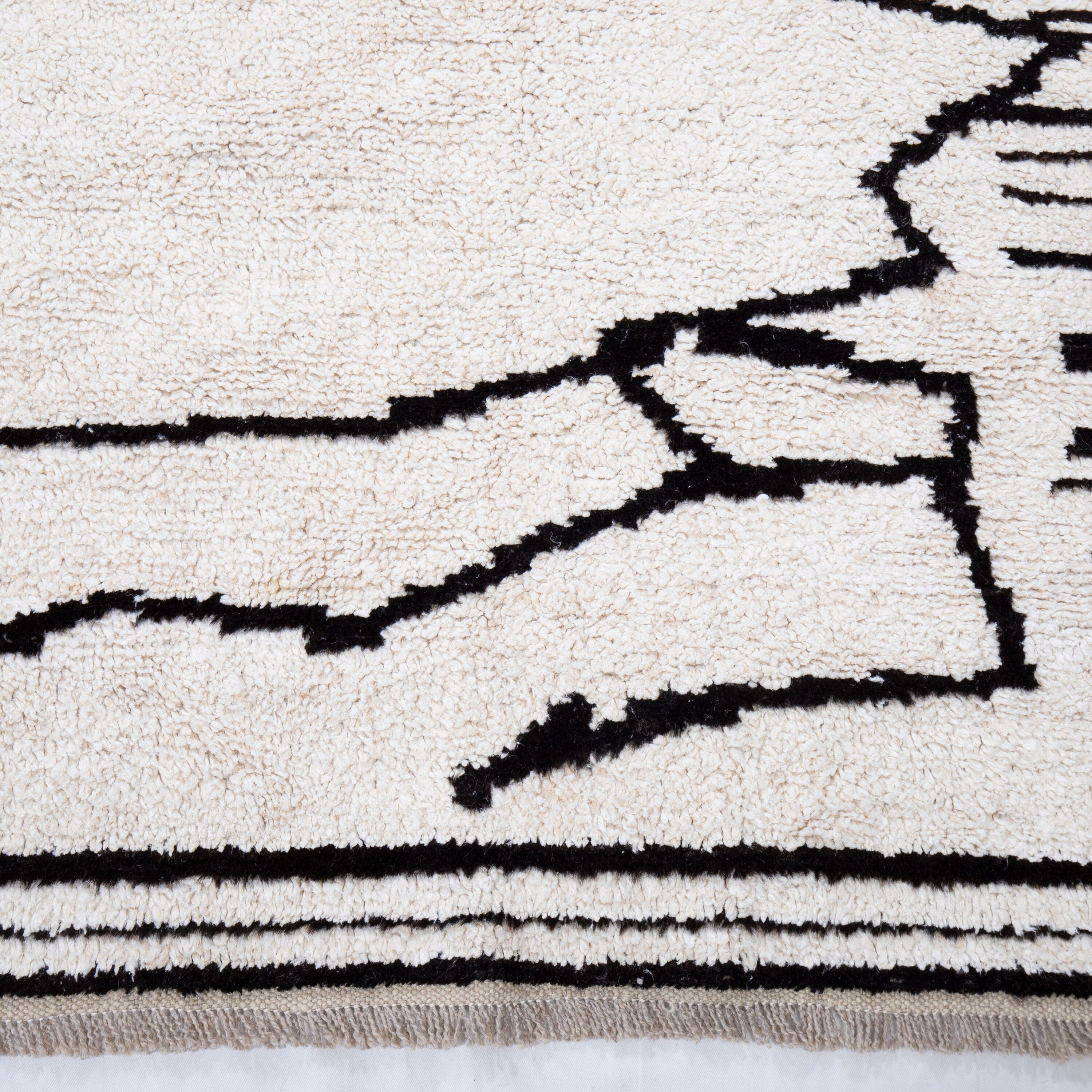 Contemporary TURKISH RUG up cycled from vintage HEMP and goat hair flat weaves