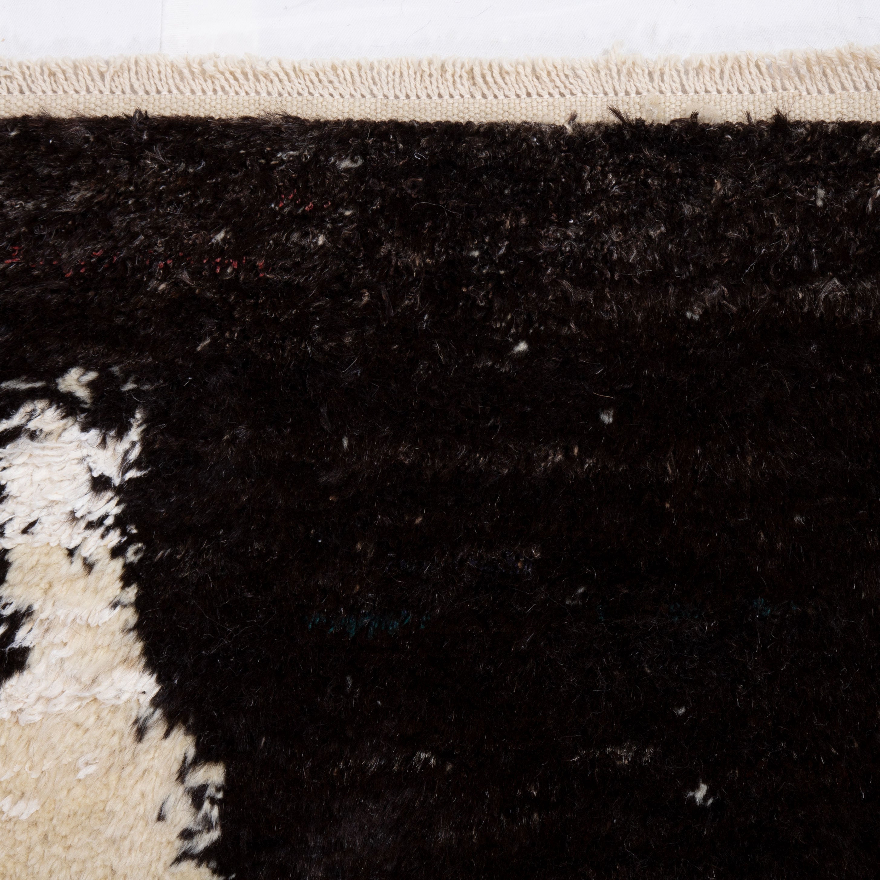 Contemporary TURKISH RUG up cycled from vintage HEMP and goat hair flat weaves