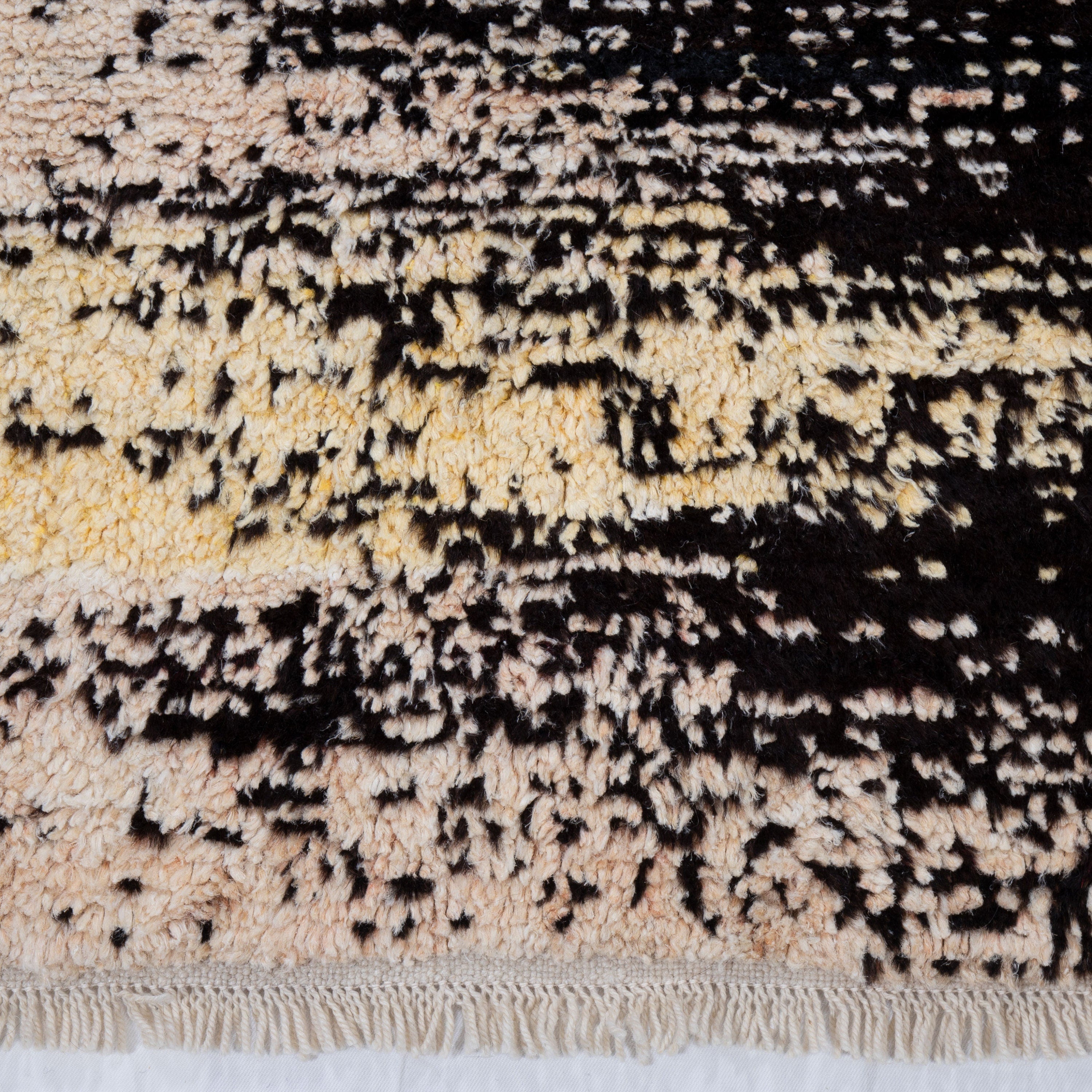 Contemporary TURKISH RUG up cycled from vintage HEMP and goat hair flat weaves