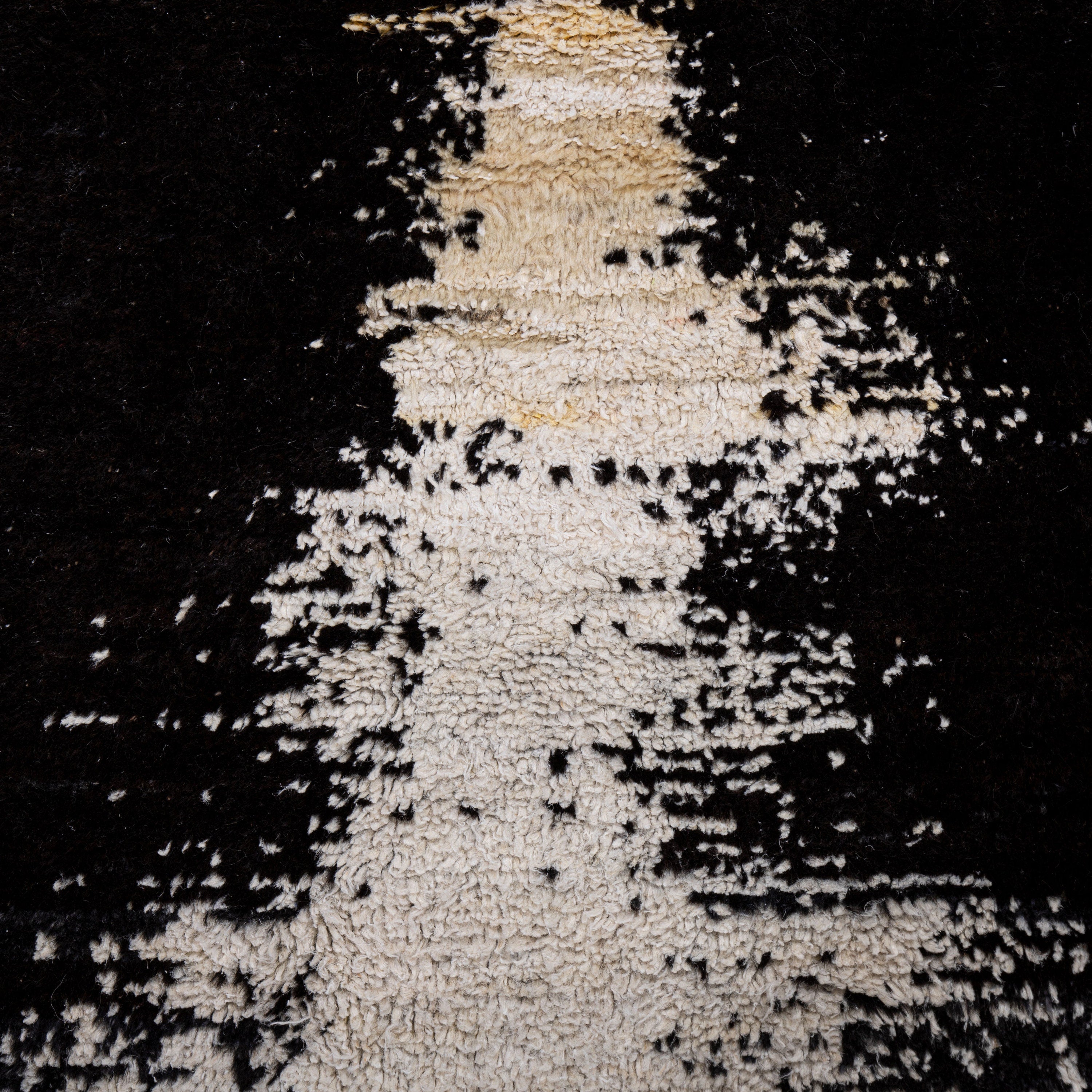 Contemporary TURKISH RUG up cycled from vintage HEMP and goat hair flat weaves