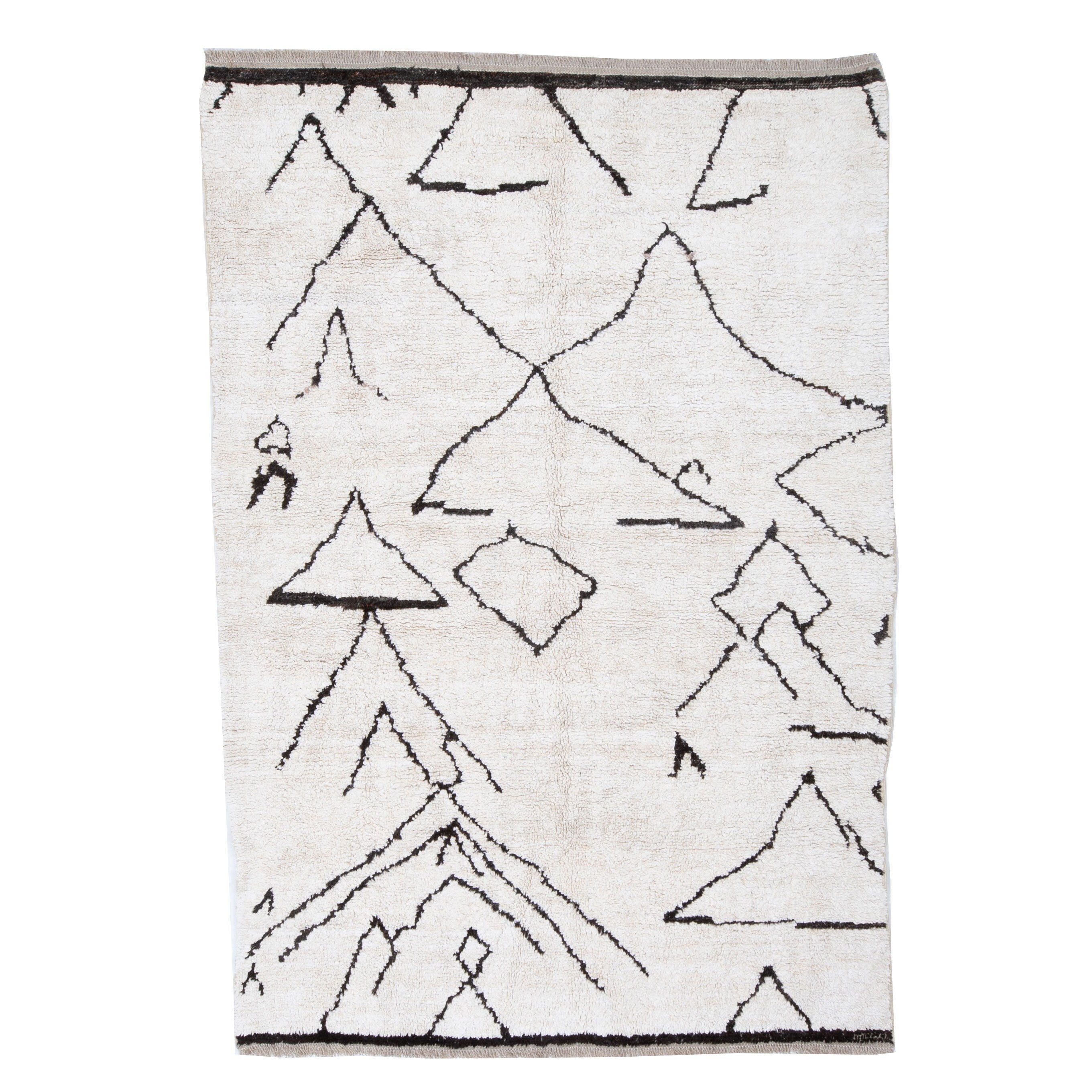 Contemporary TURKISH RUG up cycled from vintage HEMP and goat hair flat weaves