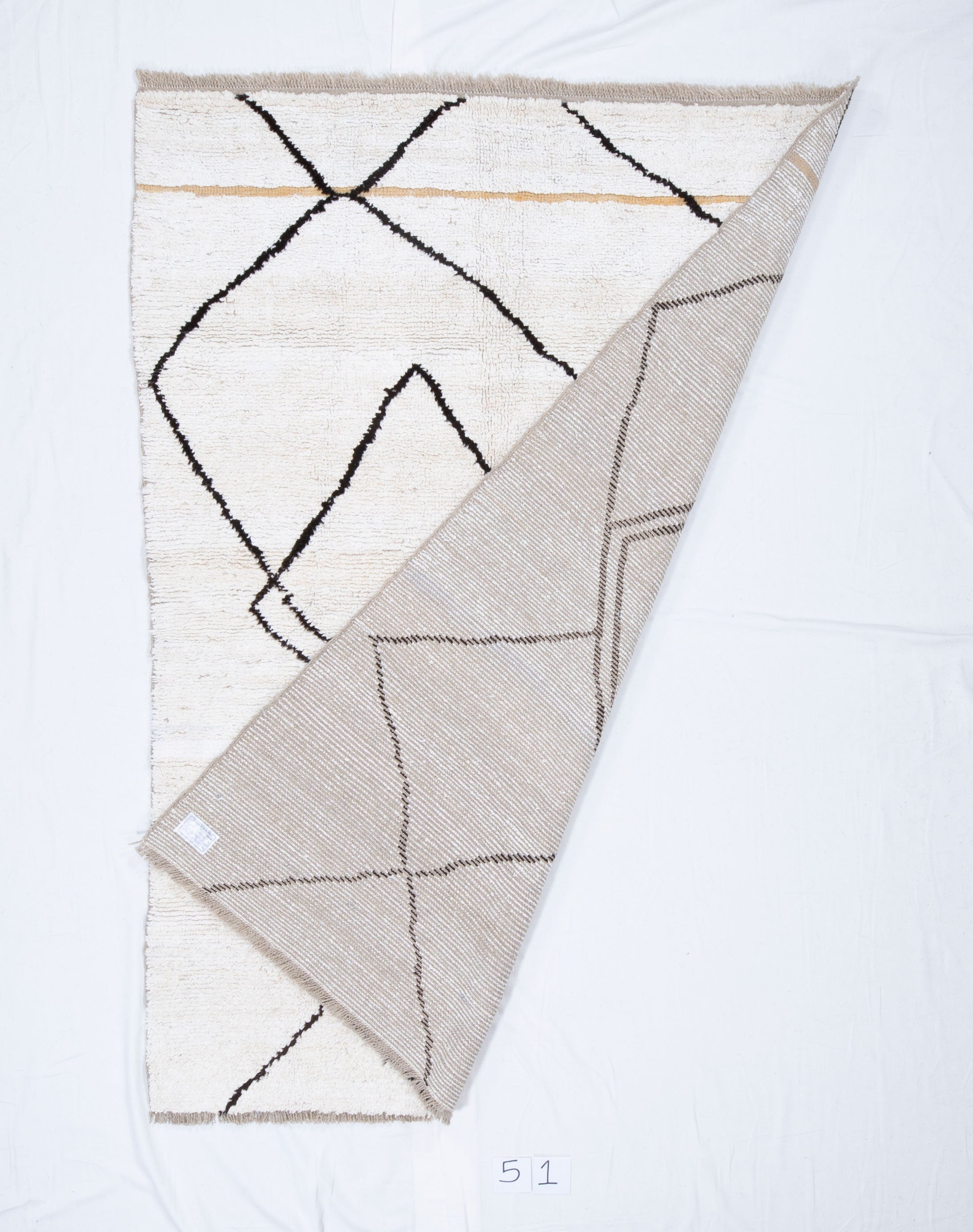 Contemporary TURKISH RUG up cycled from vintage HEMP and goat hair flat weaves