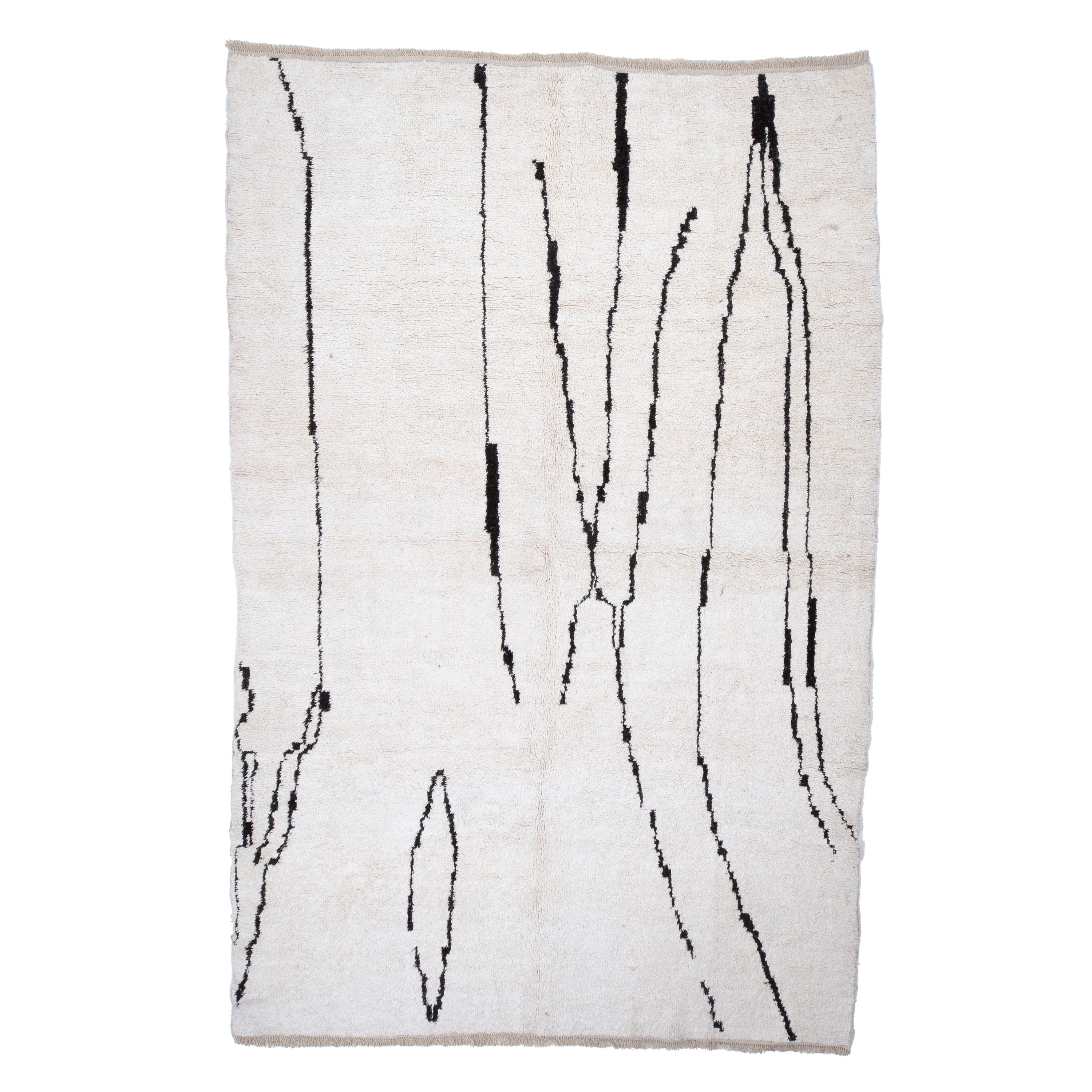 Contemporary TURKISH RUG up cycled from vintage HEMP and goat hair flat weaves