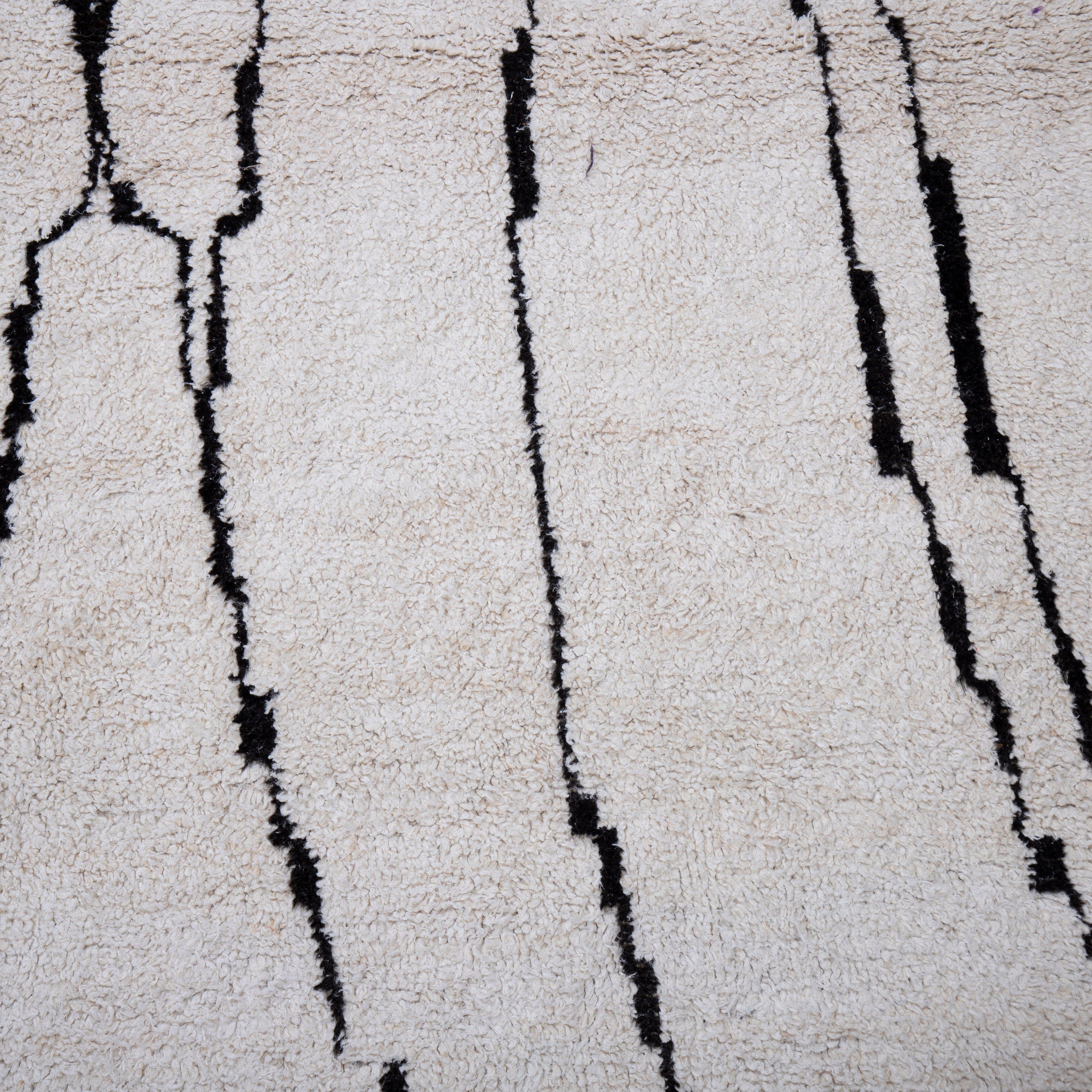 Contemporary TURKISH RUG up cycled from vintage HEMP and goat hair flat weaves