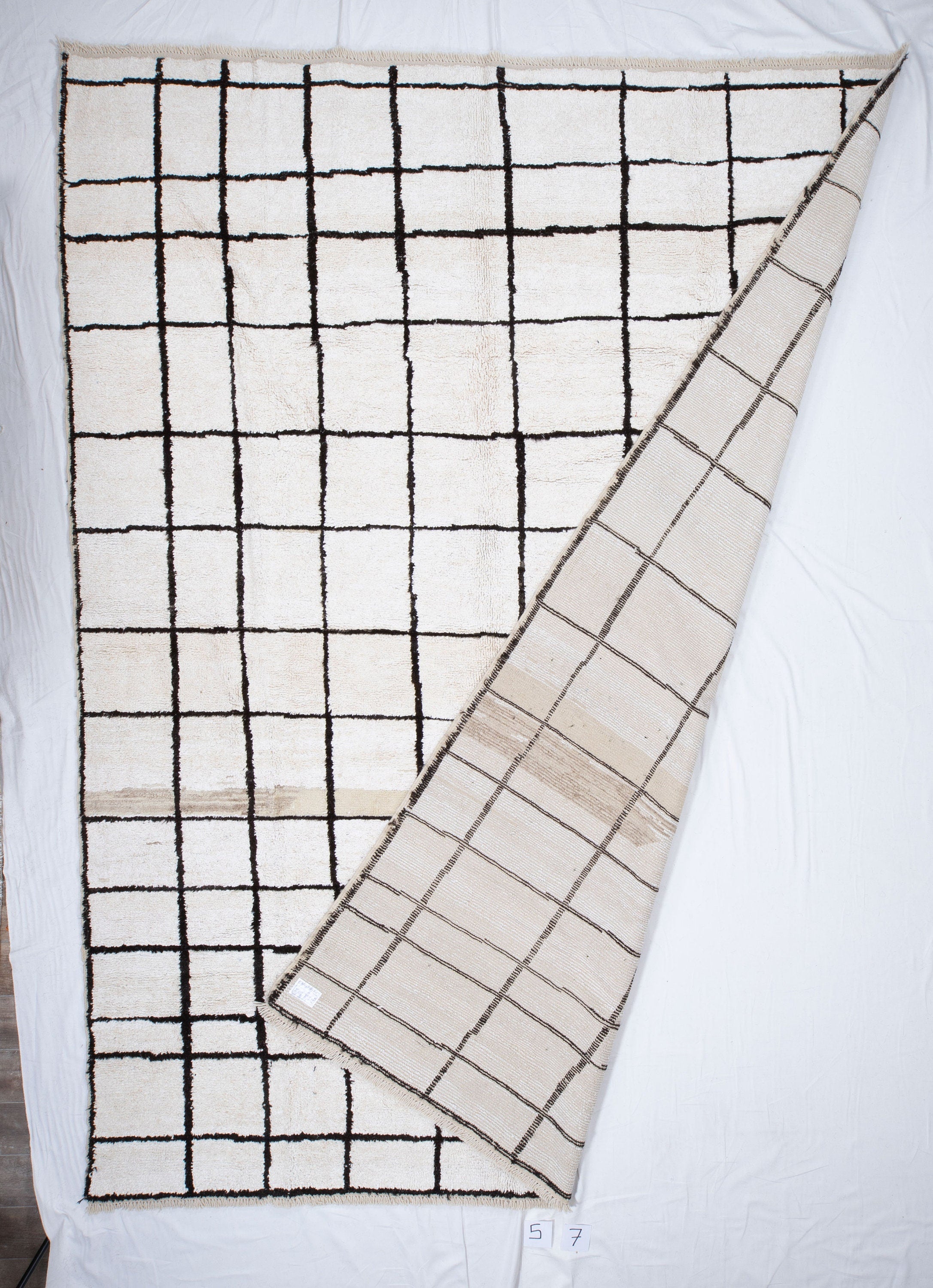 Contemporary TURKISH RUG up cycled from vintage HEMP and goat hair flat weaves