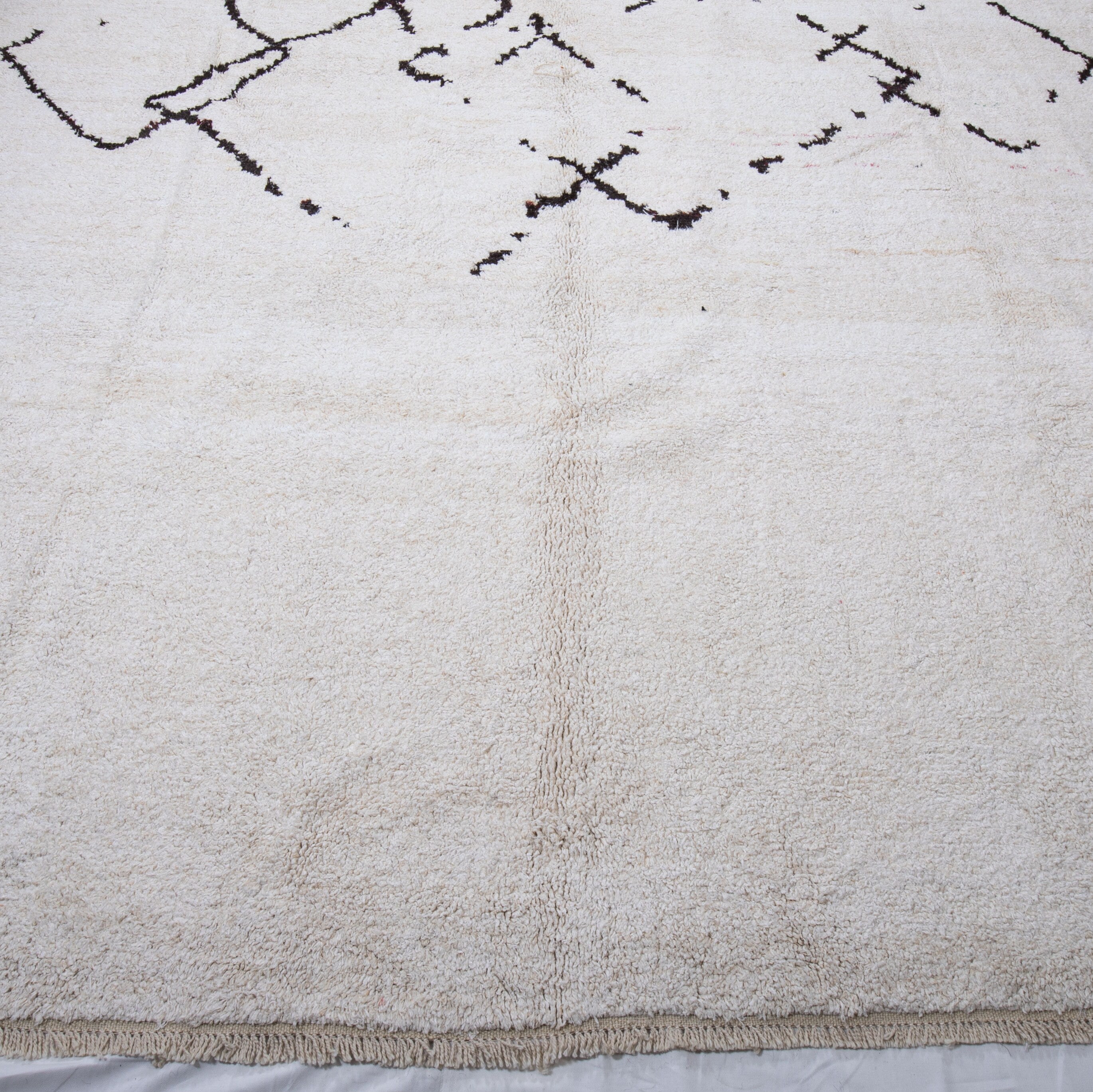 Contemporary TURKISH RUG up cycled from vintage HEMP and goat hair flat weaves