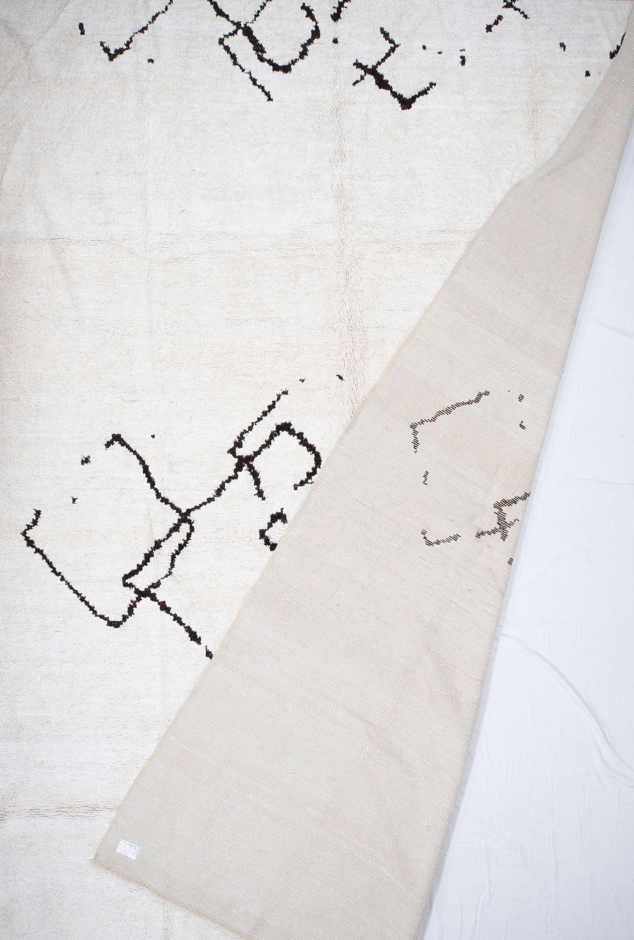 Contemporary TURKISH RUG up cycled from vintage HEMP and goat hair flat weaves