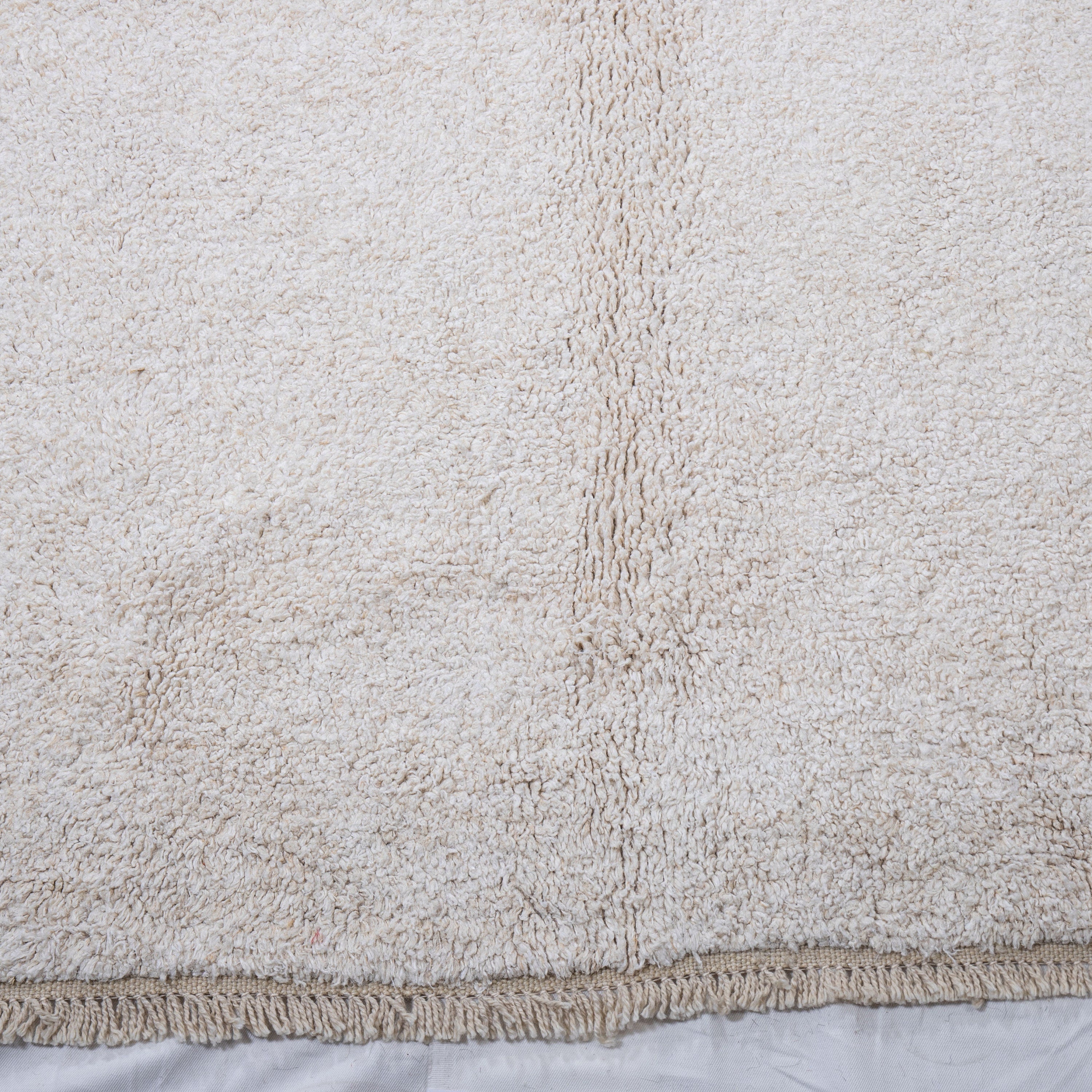 Contemporary TURKISH RUG up cycled from vintage HEMP and goat hair flat weaves