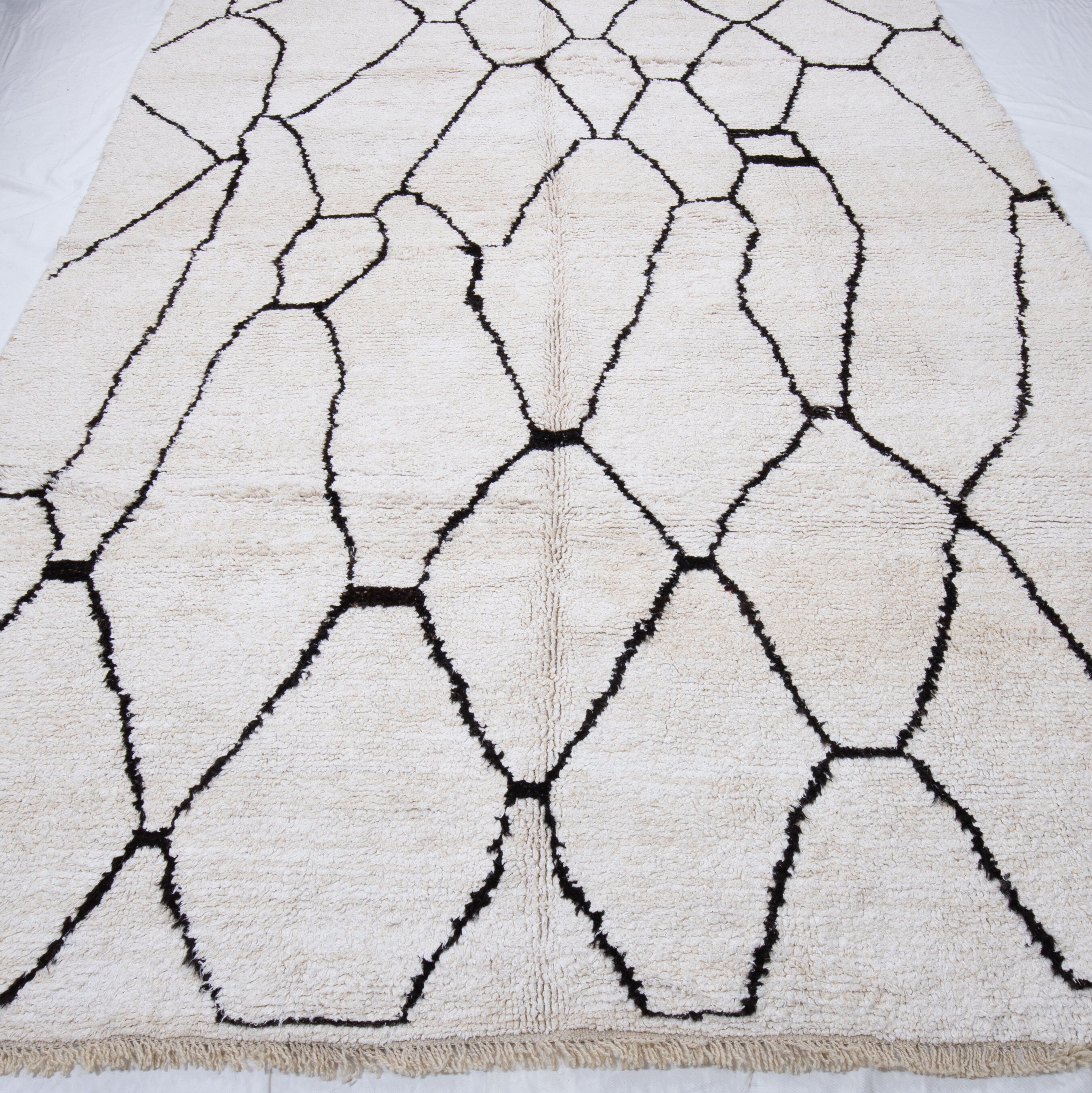 Contemporary TURKISH RUG up cycled from vintage HEMP and goat hair flat weaves