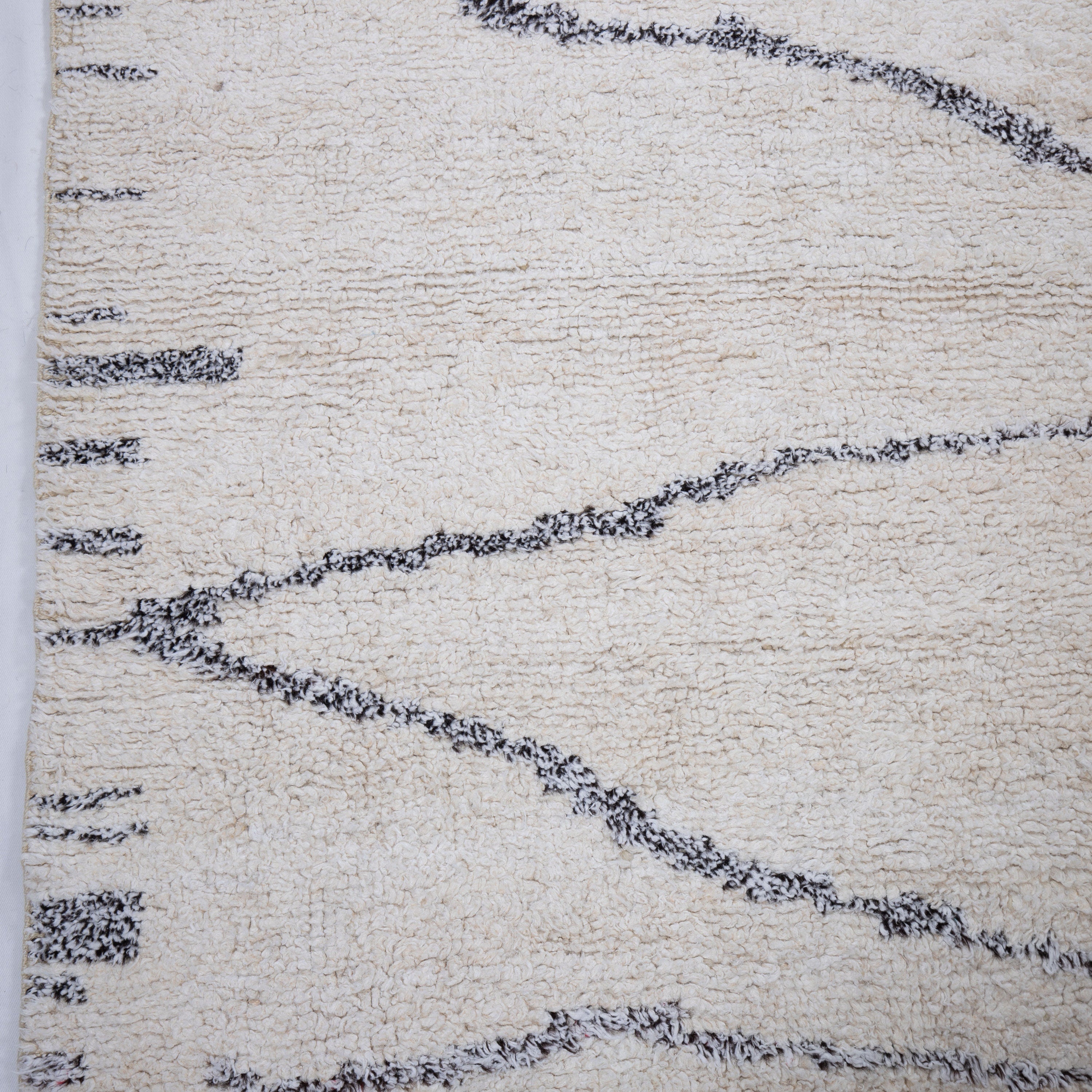 Contemporary TURKISH RUG up cycled from vintage HEMP and goat hair flat weaves