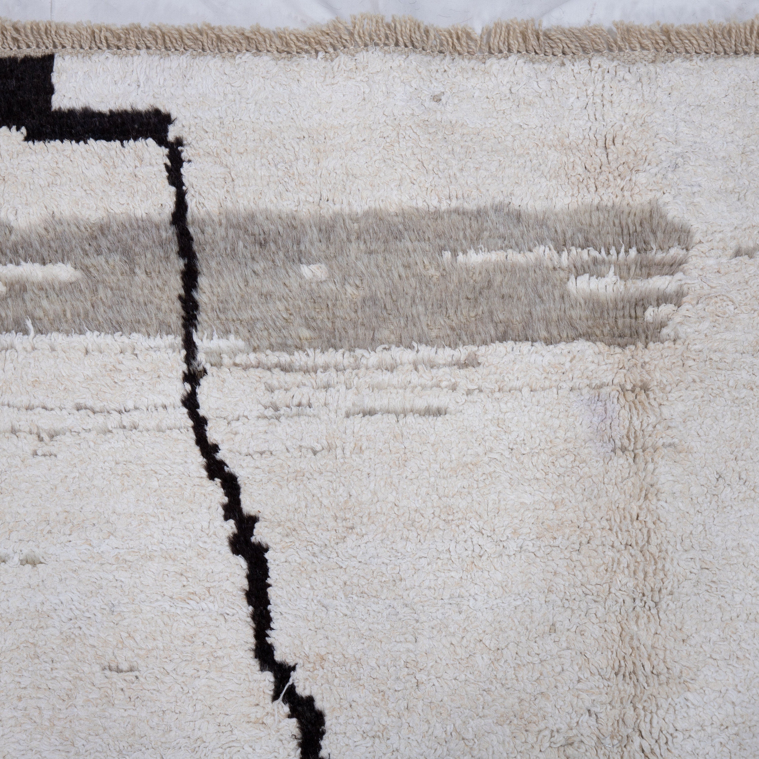 Contemporary TURKISH RUG up cycled from vintage HEMP and goat hair flat weaves.