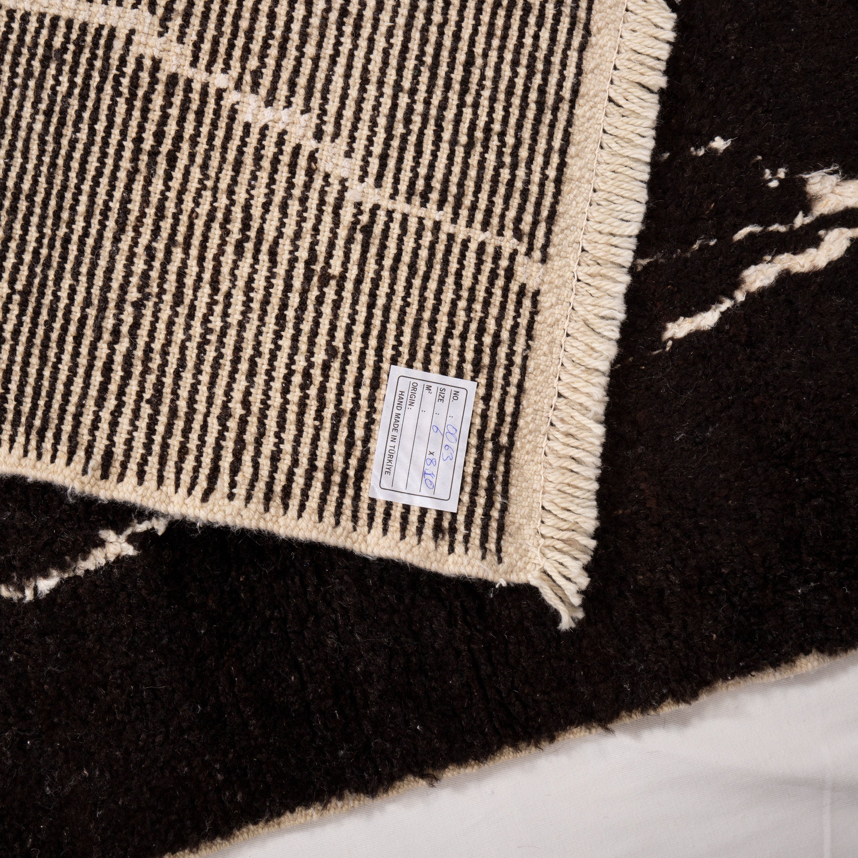 Contemporary TURKISH RUG up cycled from vintage HEMP and goat hair flat weaves.