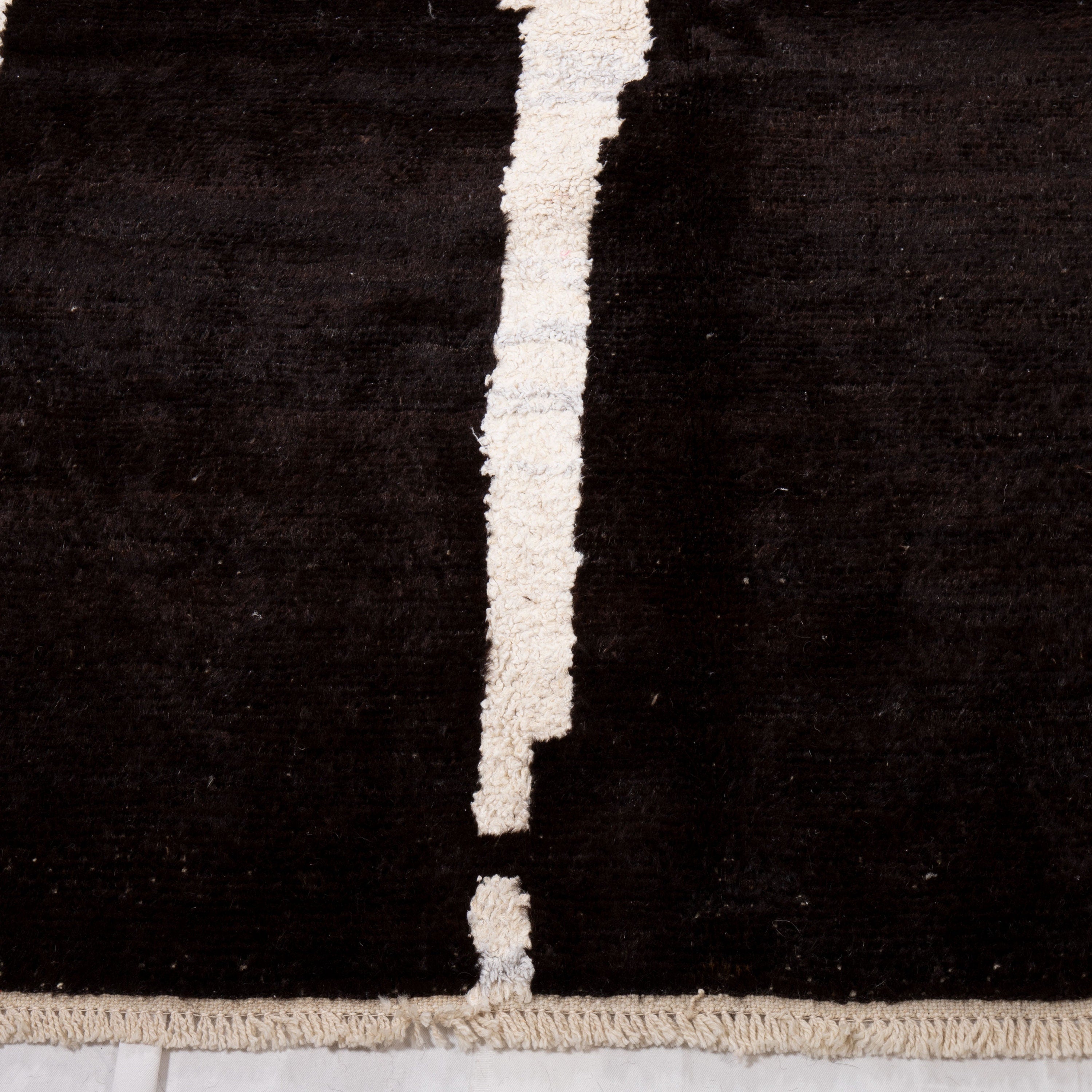 Contemporary TURKISH RUG up cycled from vintage HEMP and goat hair flat weaves