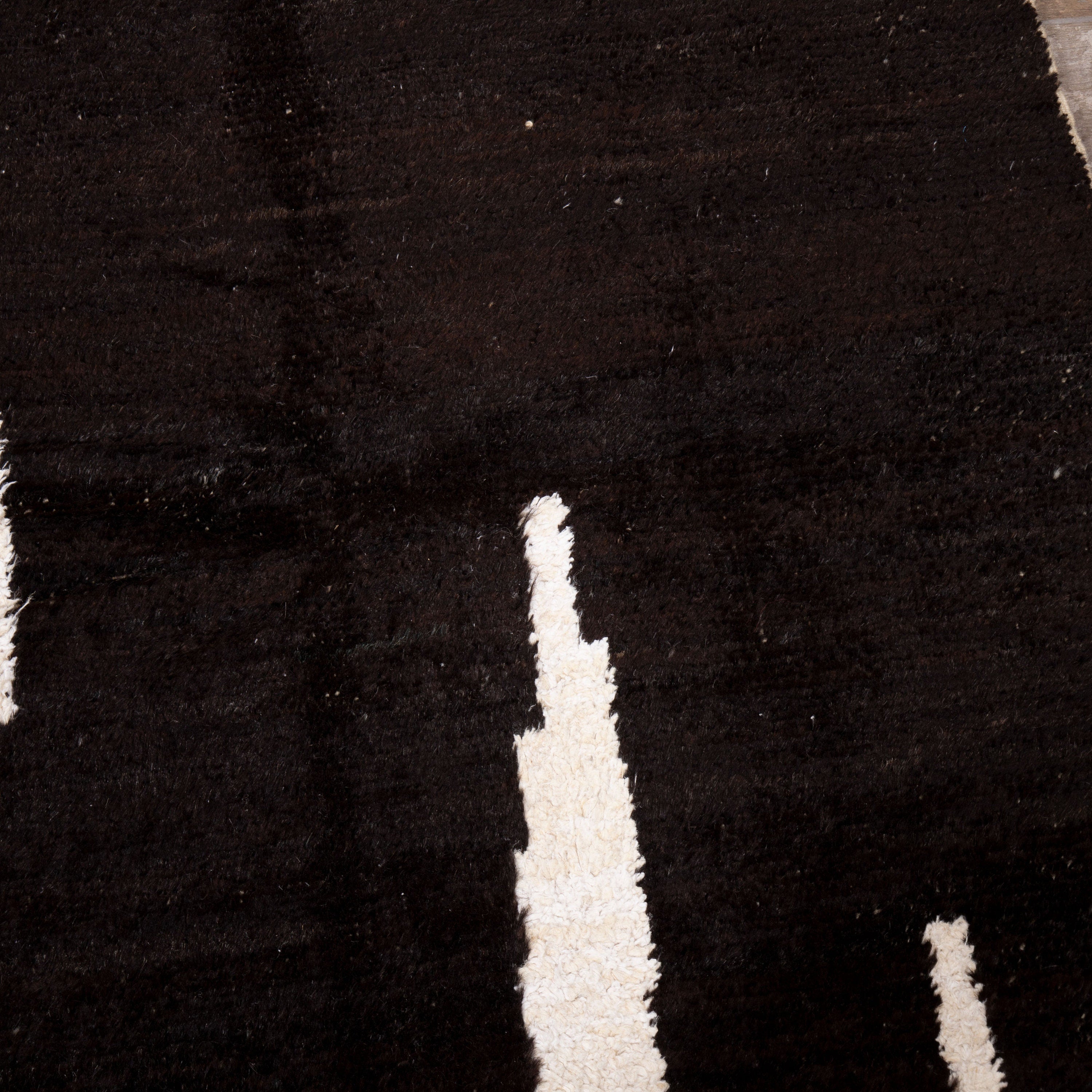 Contemporary TURKISH RUG up cycled from vintage HEMP and goat hair flat weaves