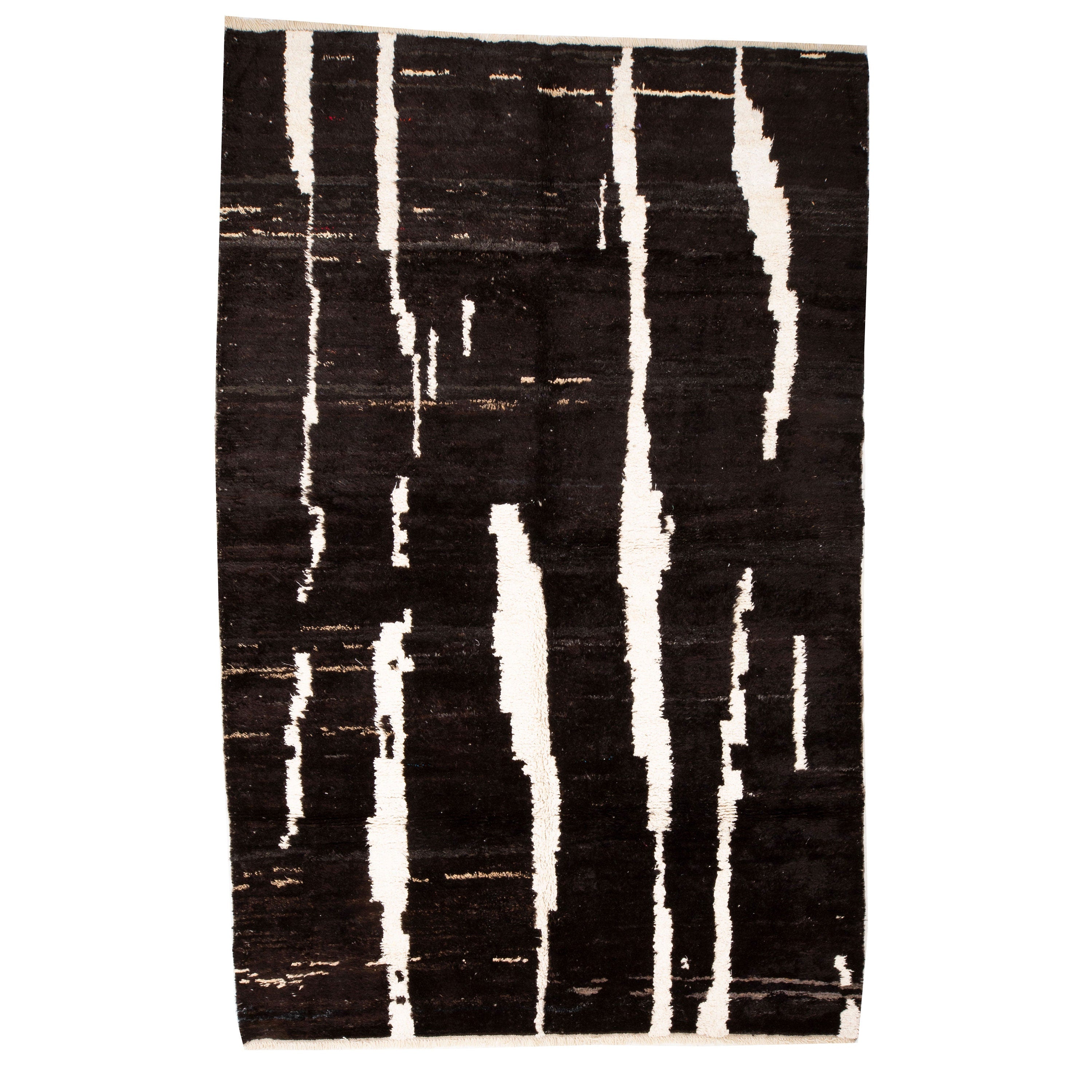 Contemporary TURKISH RUG up cycled from vintage HEMP and goat hair flat weaves