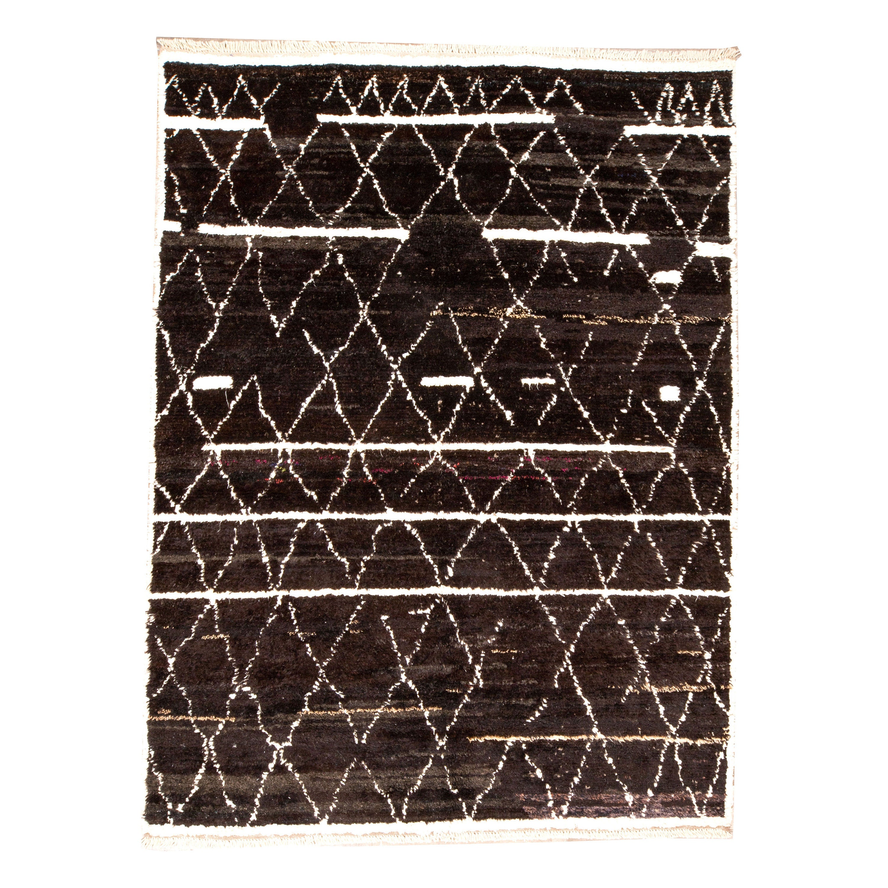 Contemporary TURKISH RUG up cycled from vintage HEMP and goat hair flat weaves.