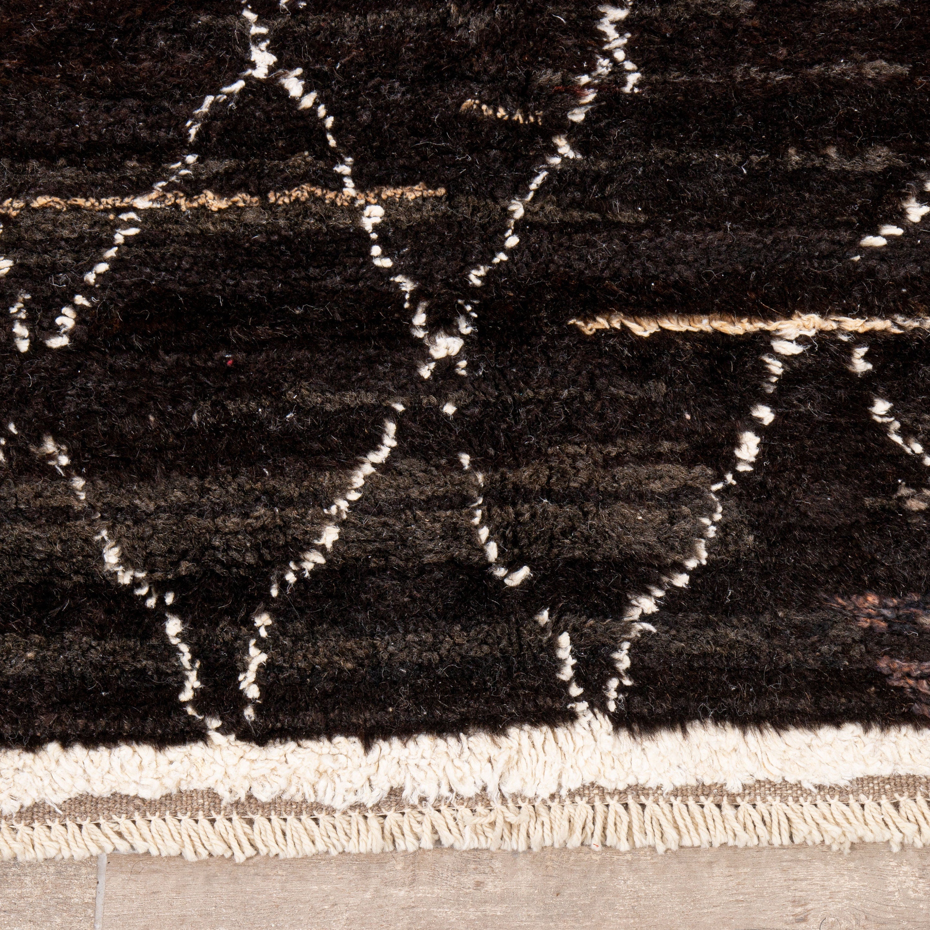 Contemporary TURKISH RUG up cycled from vintage HEMP and goat hair flat weaves.