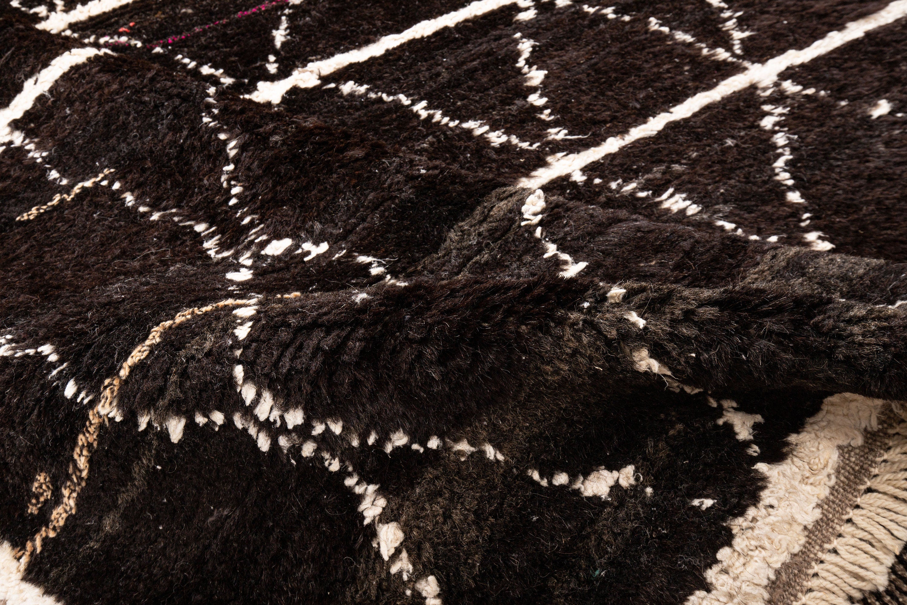 Contemporary TURKISH RUG up cycled from vintage HEMP and goat hair flat weaves.