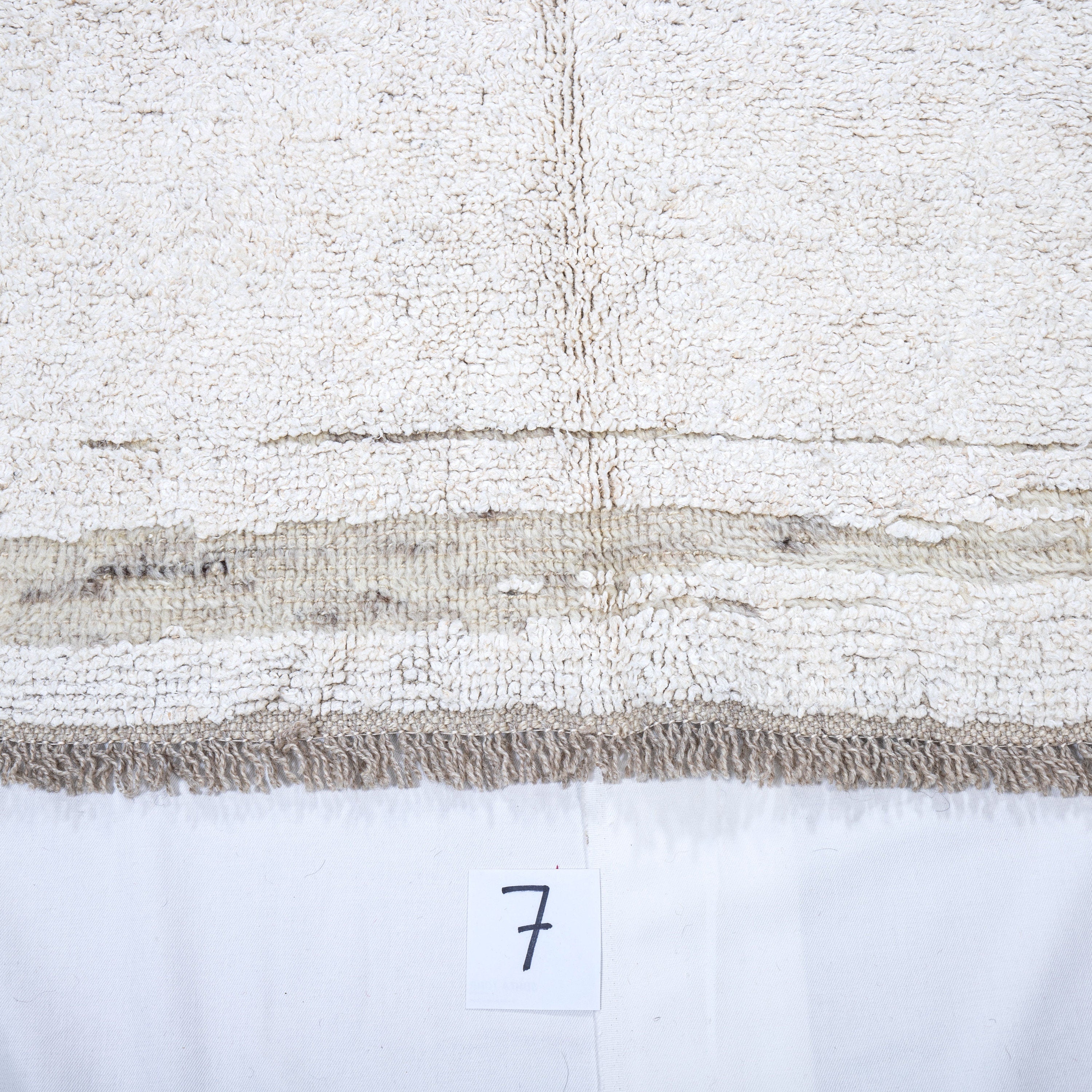 Contemporary TURKISH RUG up cycled from vintage HEMP and goat hair flat weaves