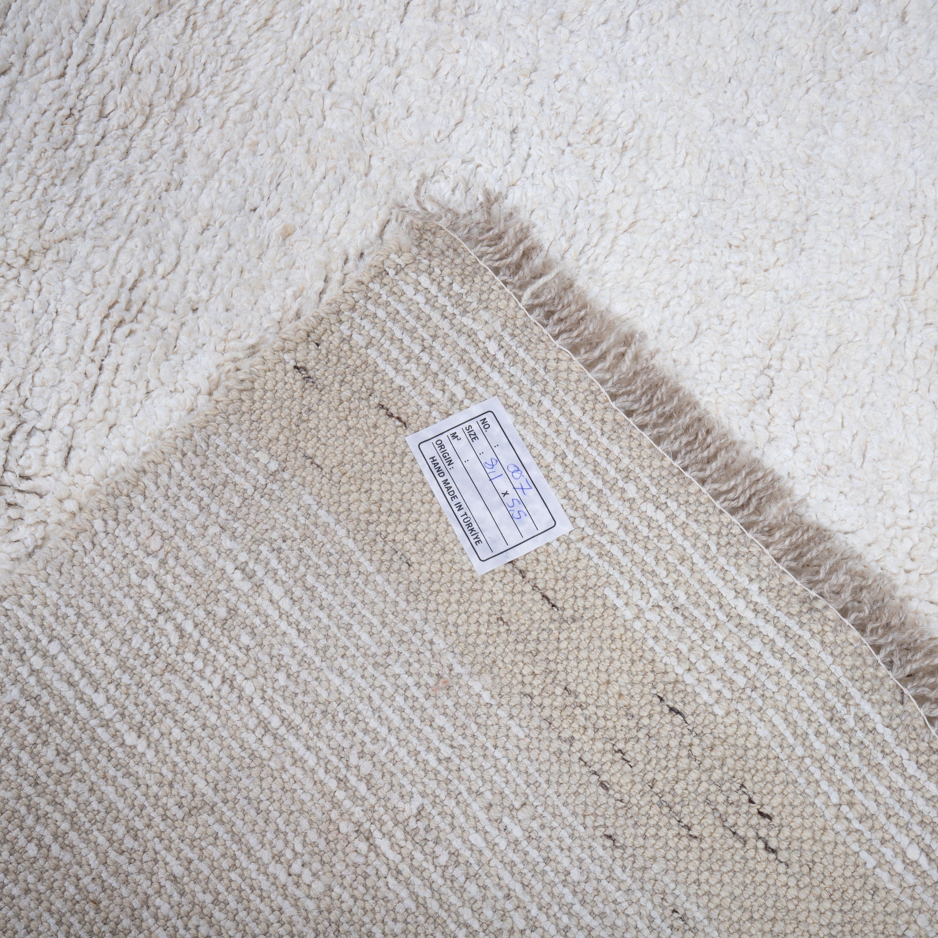 Contemporary TURKISH RUG up cycled from vintage HEMP and goat hair flat weaves