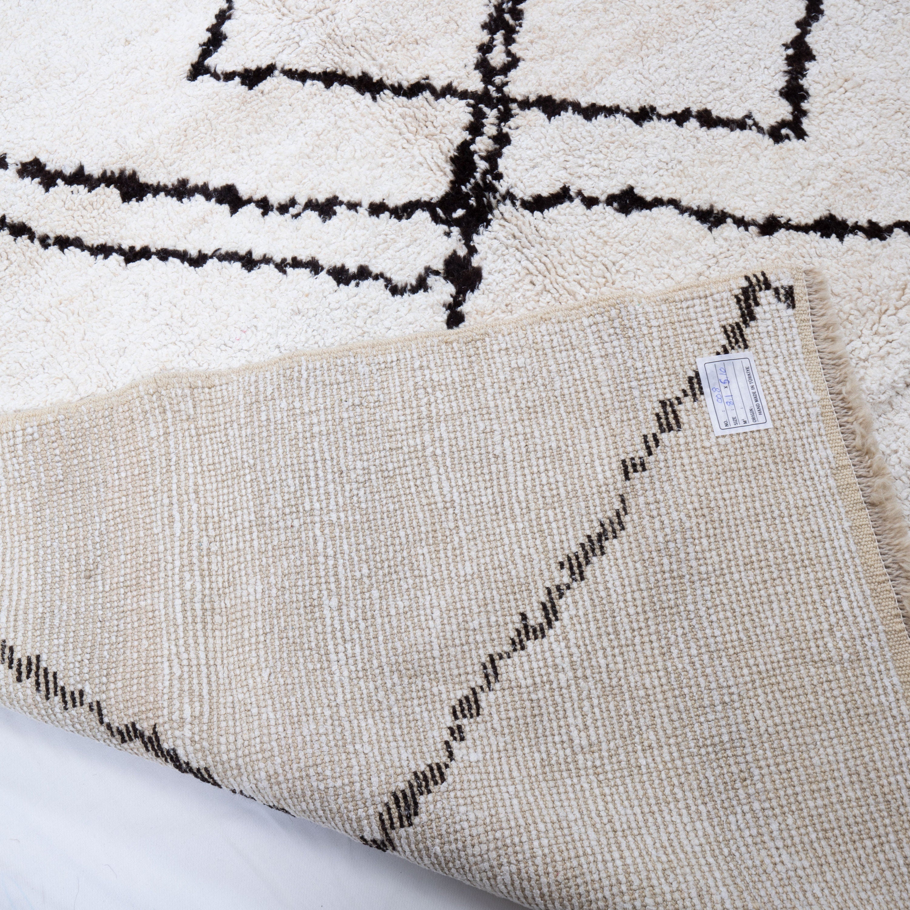 Contemporary TURKISH RUG up cycled from vintage HEMP and goat hair flat weaves.